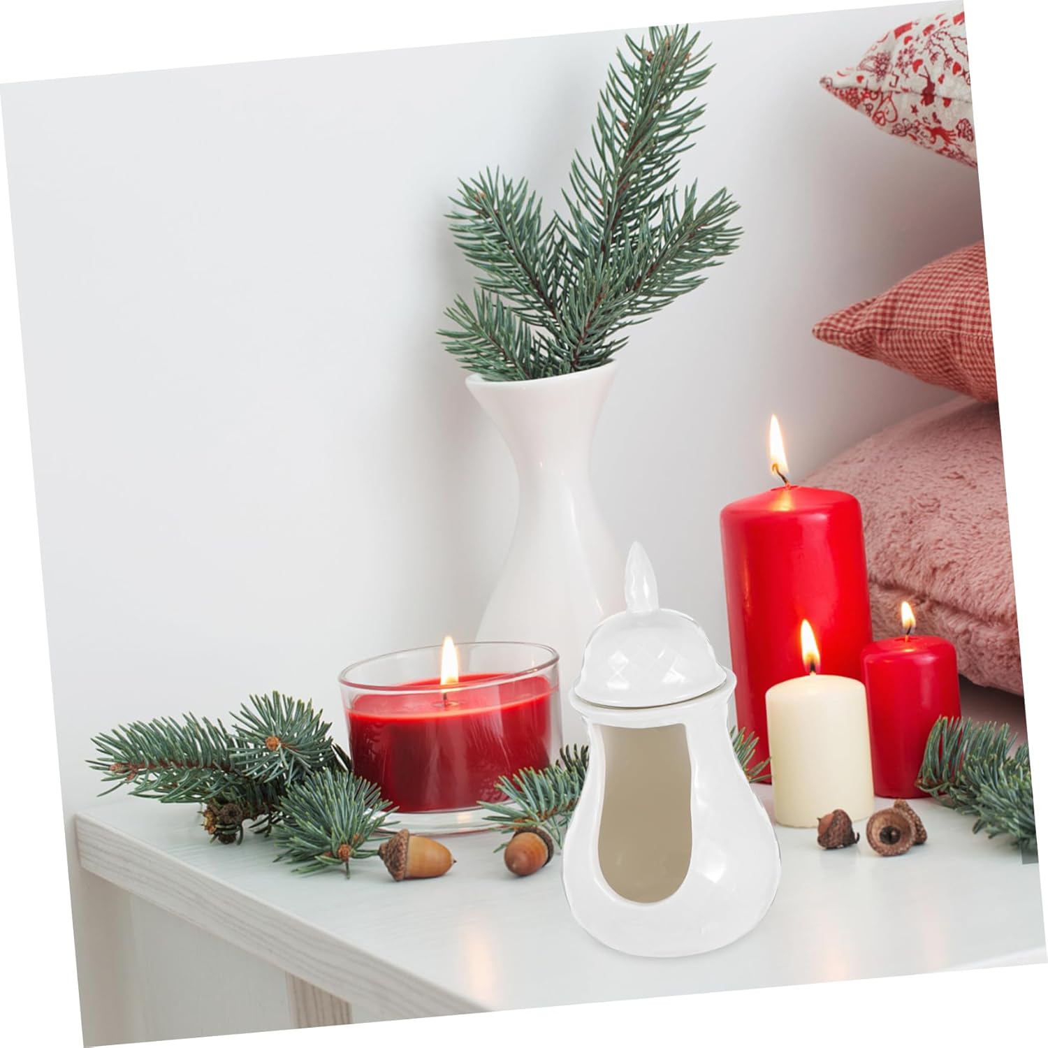 LIFKOME Ceramic Essential Oil Burner for Aromatherapy and Candles