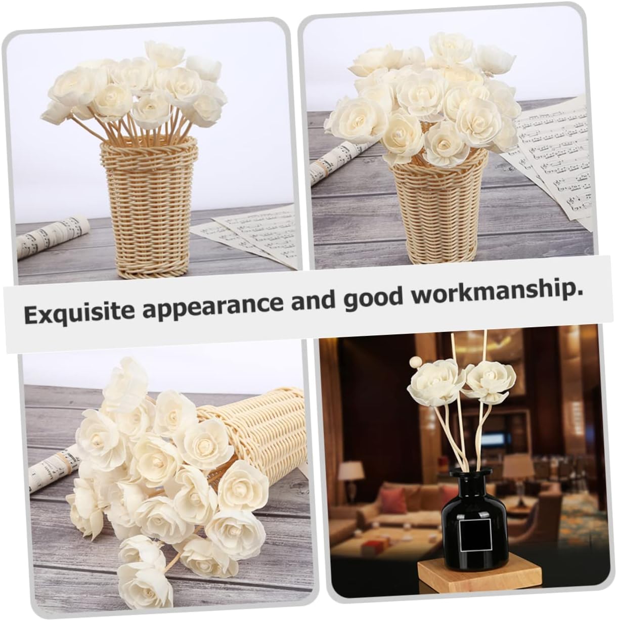 STOBAZA 5pcs Rattan Diffuser Sticks for Home Fragrance
