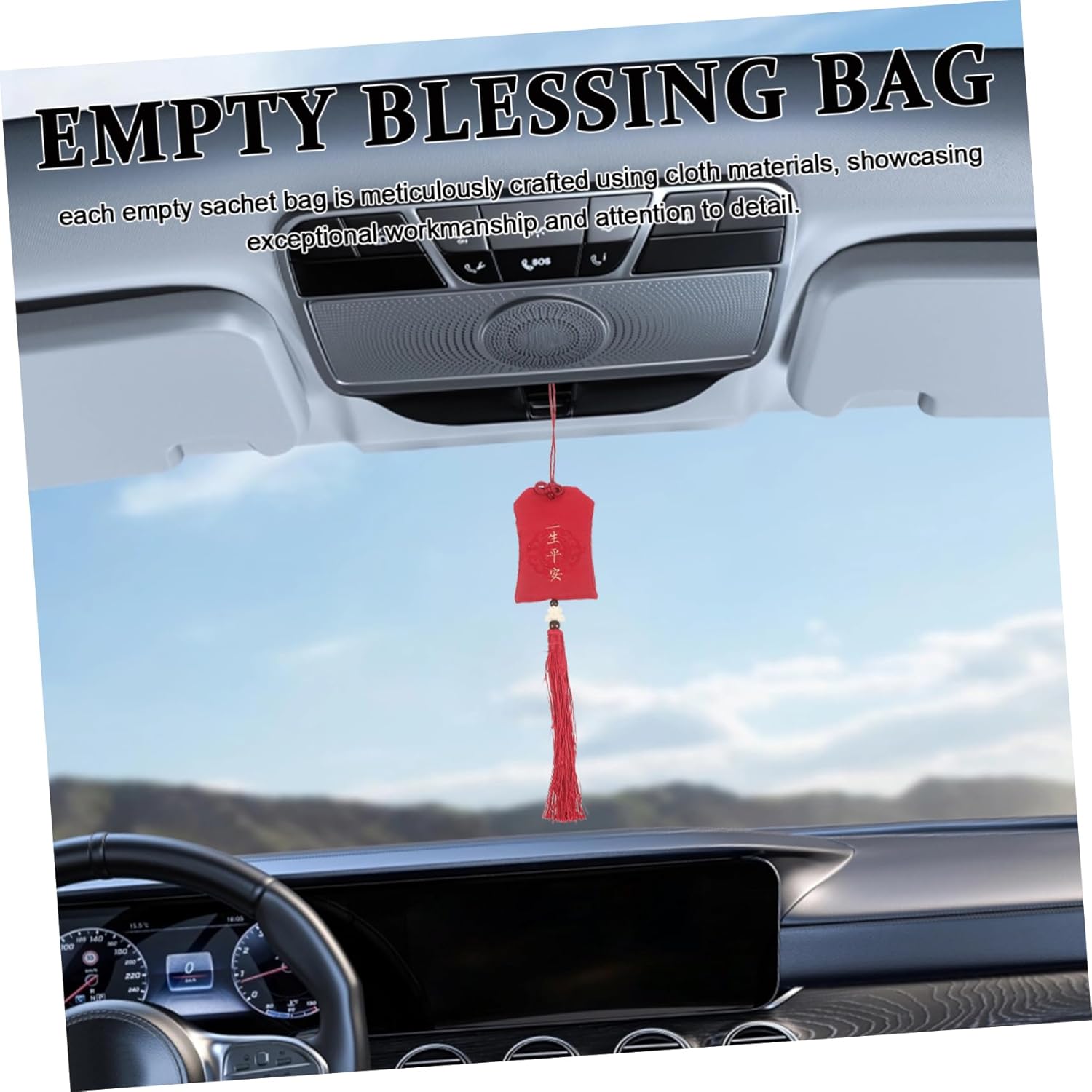 Vaguelly 3pcs Chinese Style Empty Pouch with Tassel