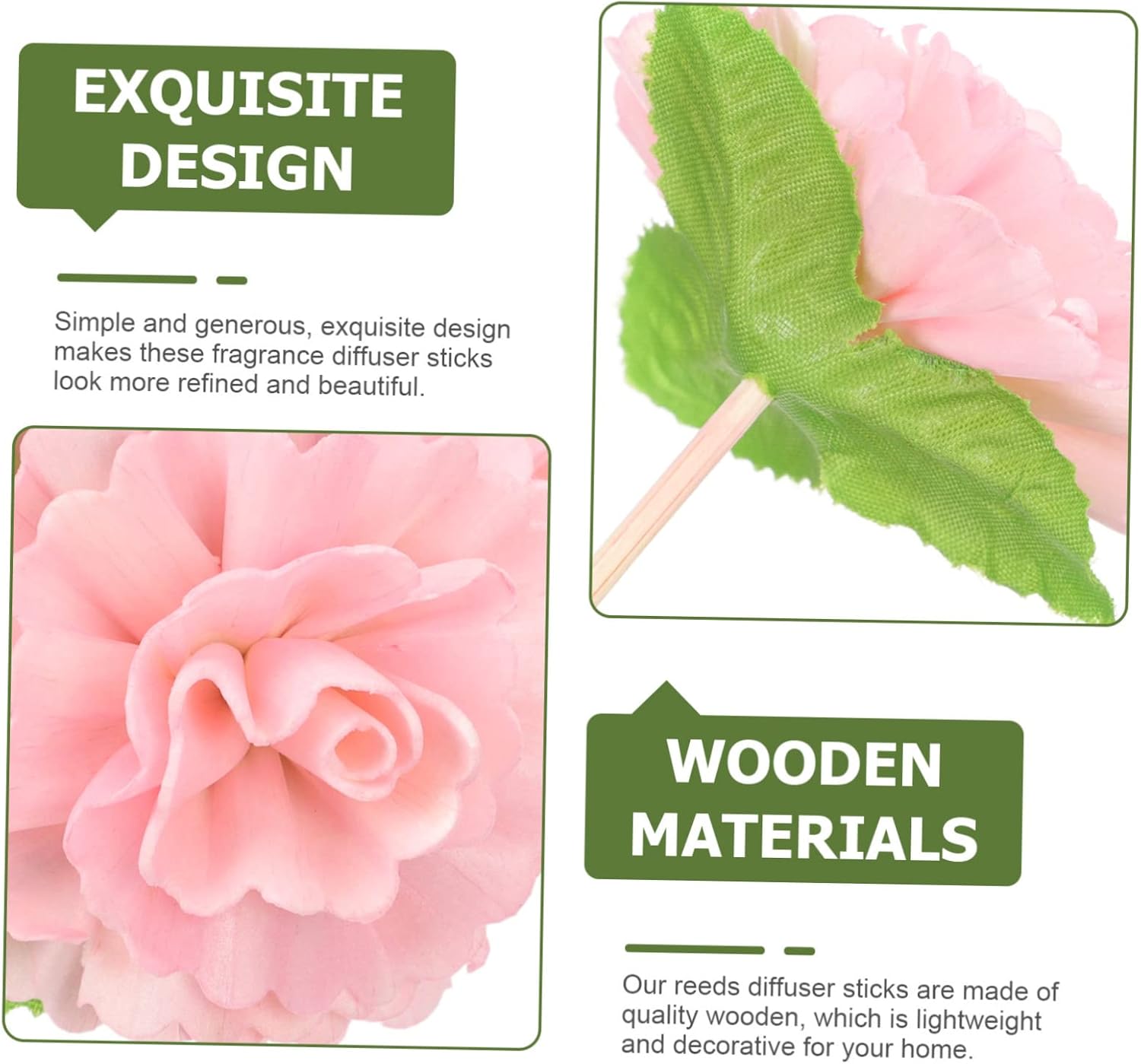 5 Pcs Diffuser Flowers Decorative Sticks for Home Office