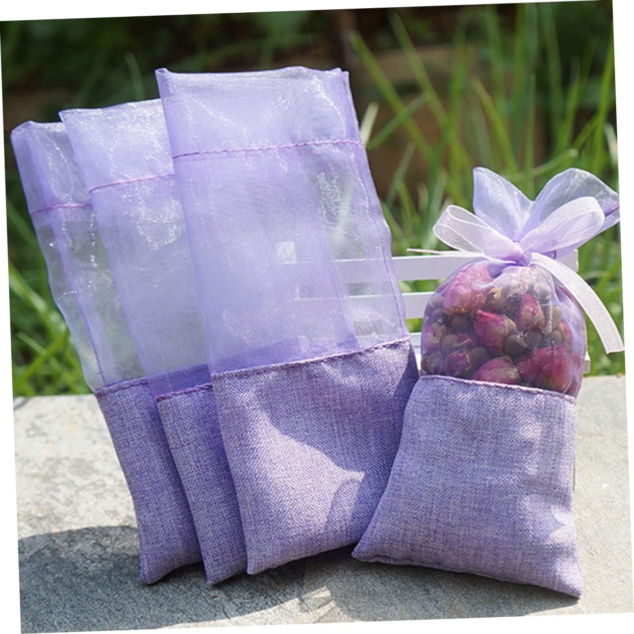 24Pcs Lavender Sachet Bags for Wardrobe and Closet Freshener