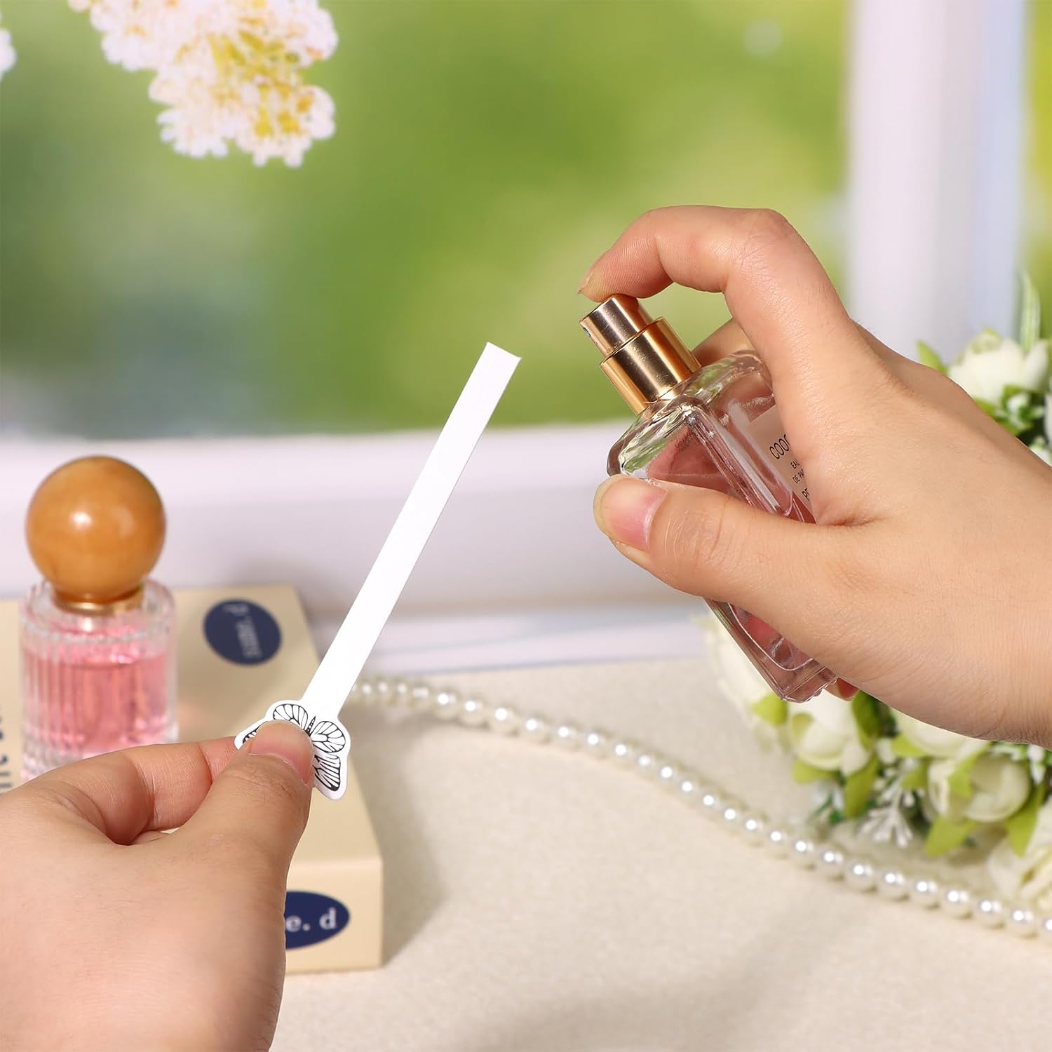 1000 Pcs Butterfly Perfume Test Strips White Fragrance Blotter for Scent Sampling