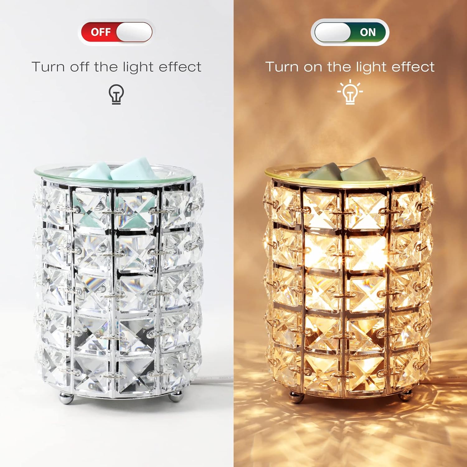SCENTORINI Wax Melt Warmer Crystal Electric