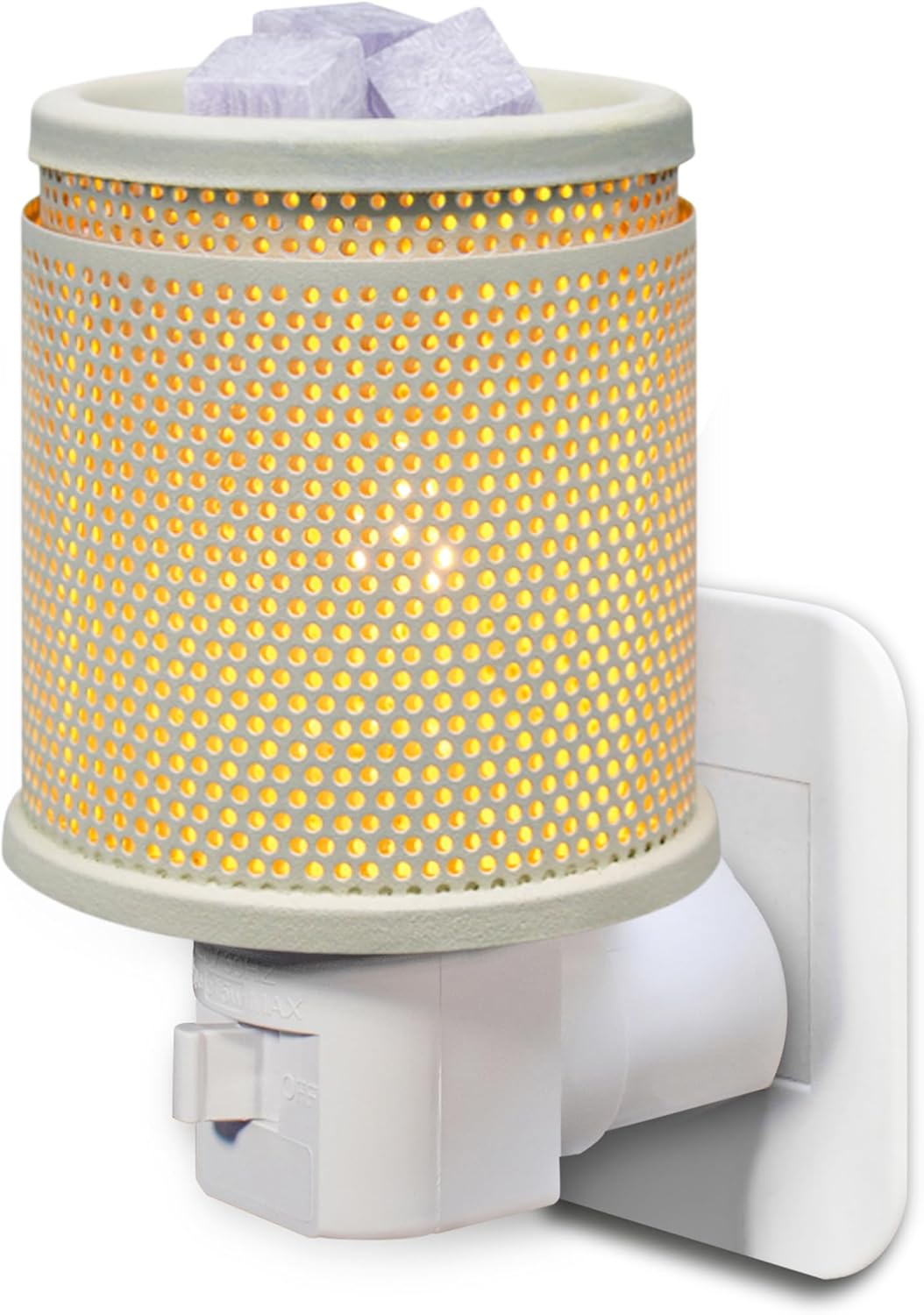 Wall Plug-in Electric Wax Melt Warmer with Double Metal Design