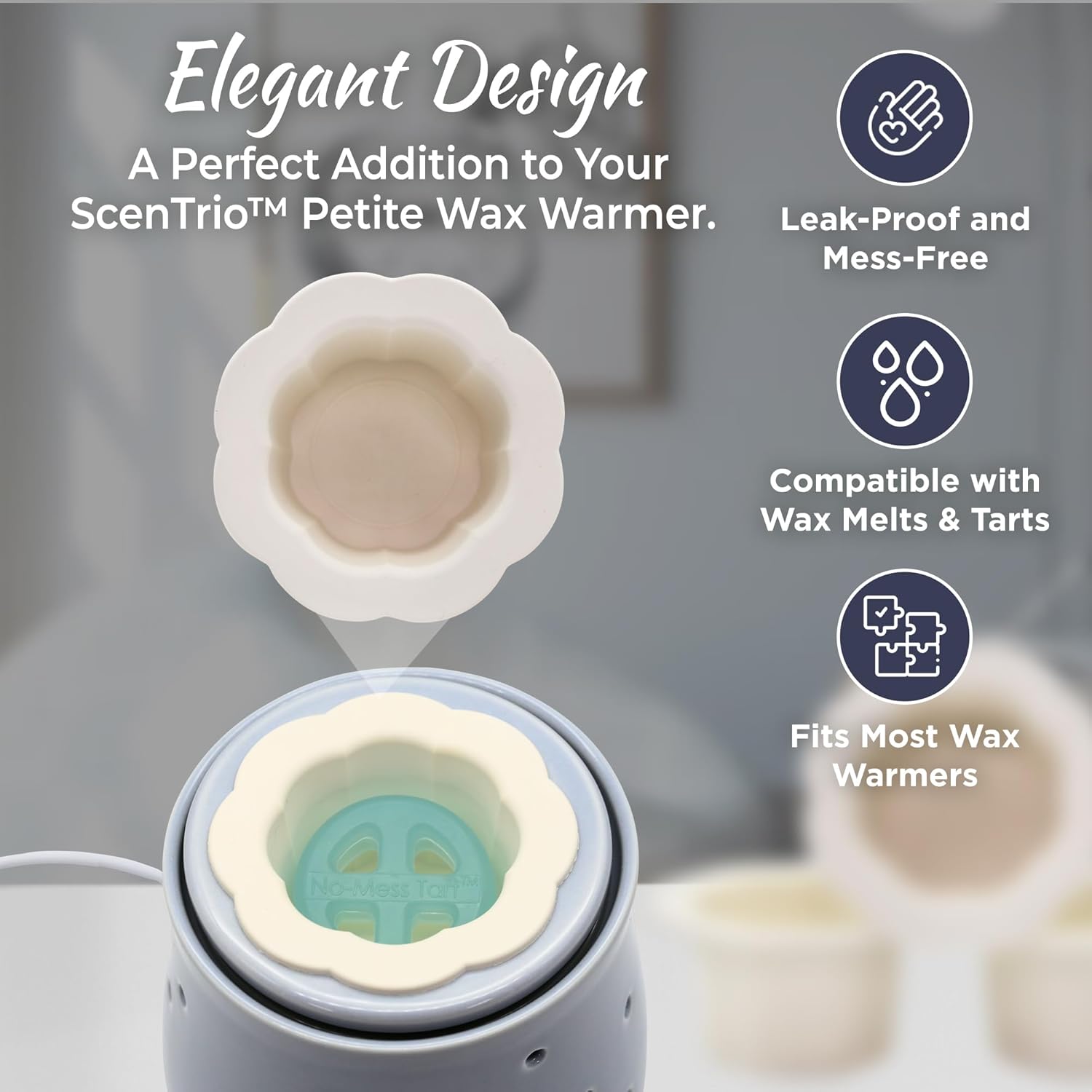 Belle Aroma No-Mess Cup - Box of 3 Light Cream