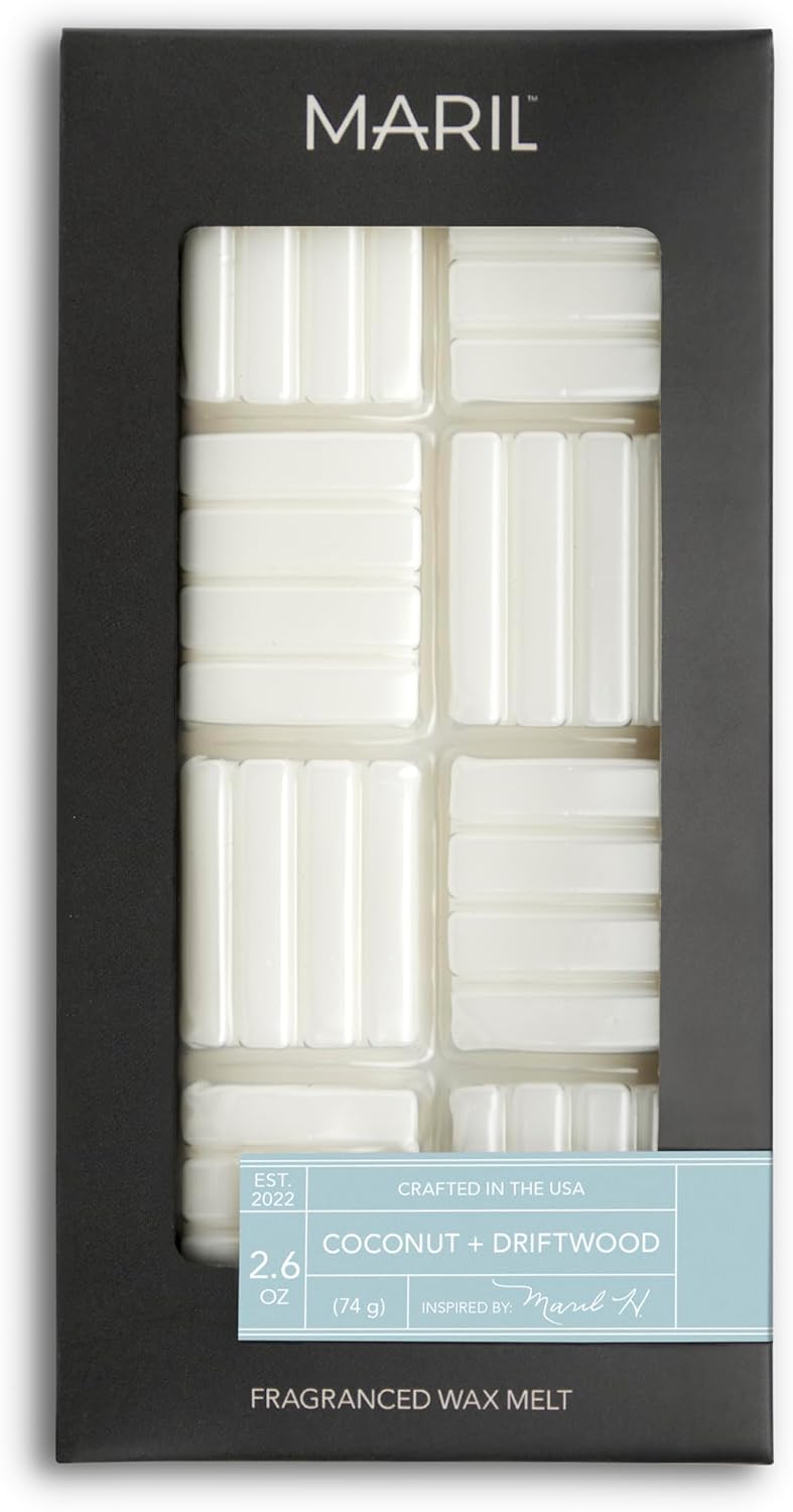 DEMDACO MARIL Collection Coconut Driftwood Scented Wax Melts