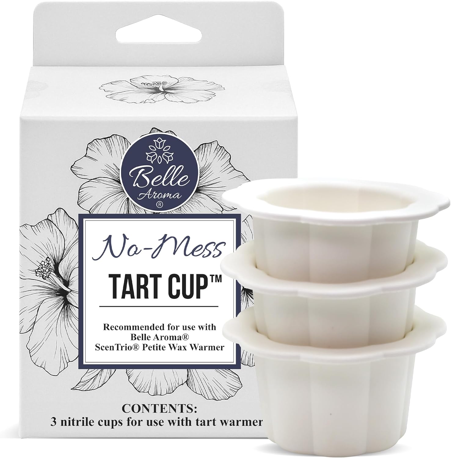 Belle Aroma No-Mess Cup - Box of 3 Light Cream