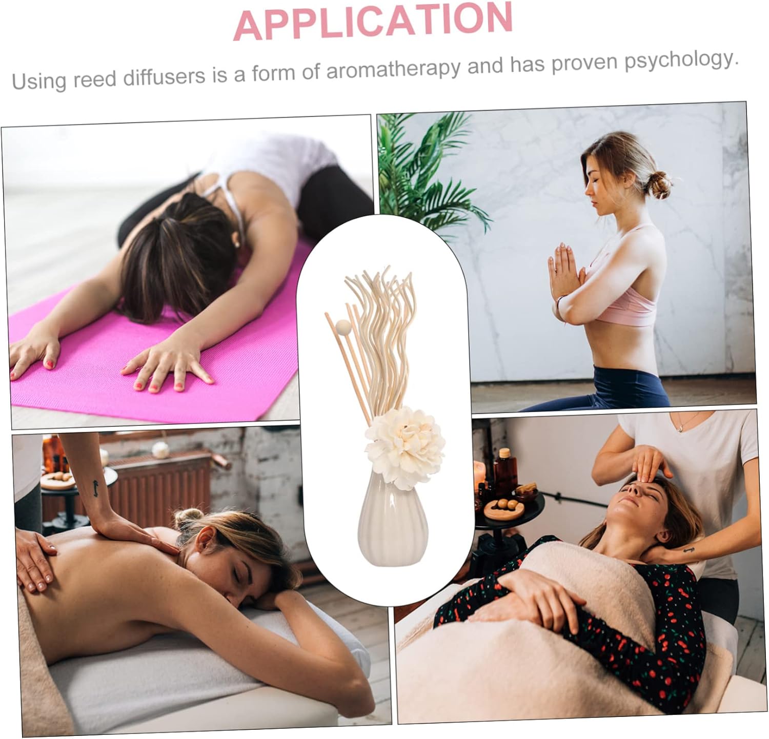 GLEAVI 40pcs Wicker Diffuser Sticks for Home Aromatherapy