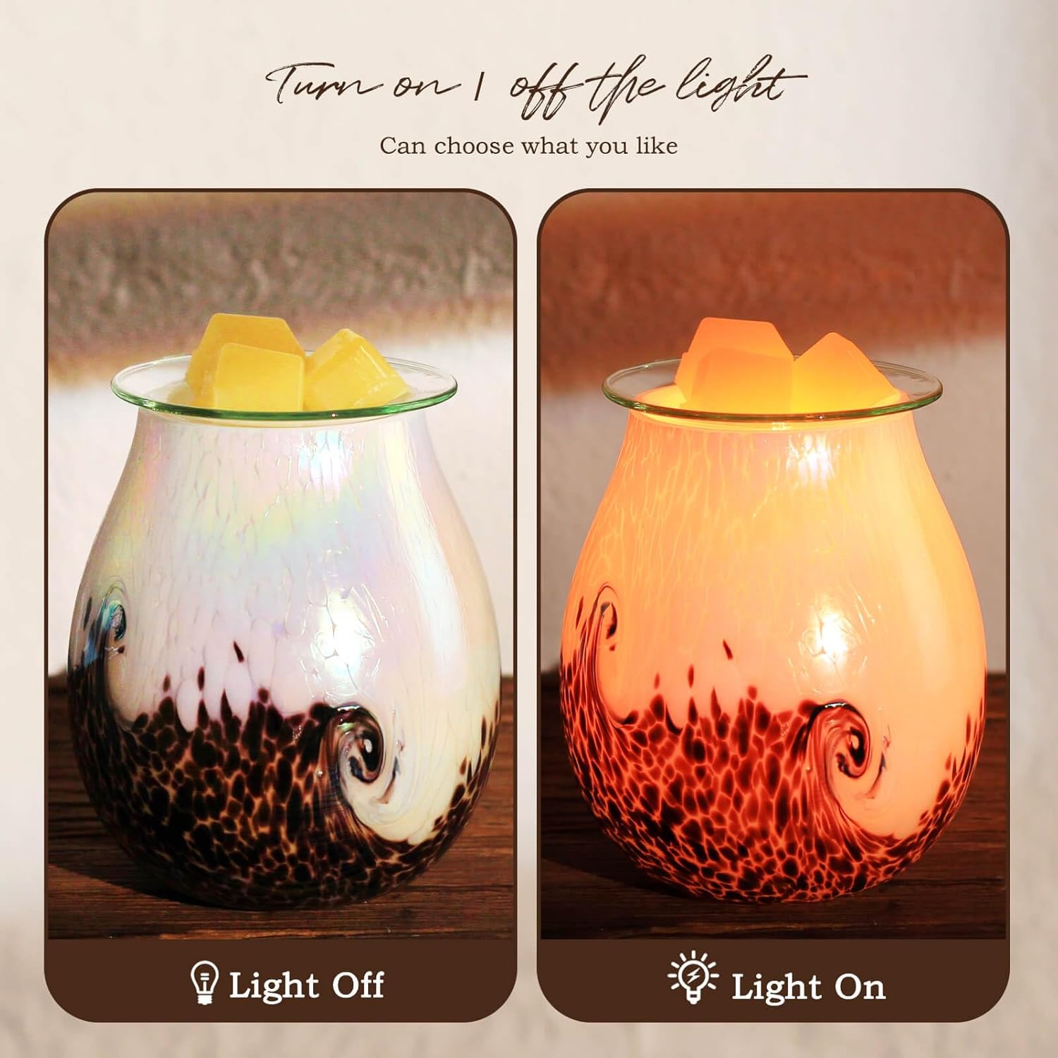 Porseme Electric Wax Warmer with Dimmer and Firework Effect