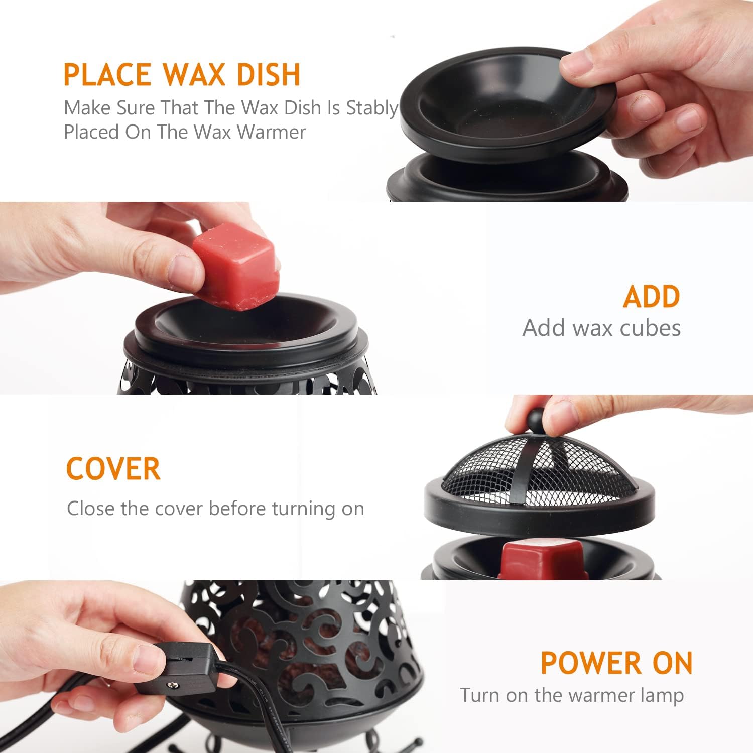NAFANG Fire Pit Wax Melt Warmer Electric