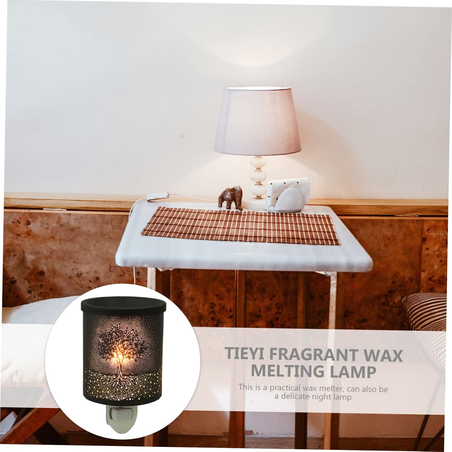 Electric Wax Melter with Night Light for Home Office Bedroom