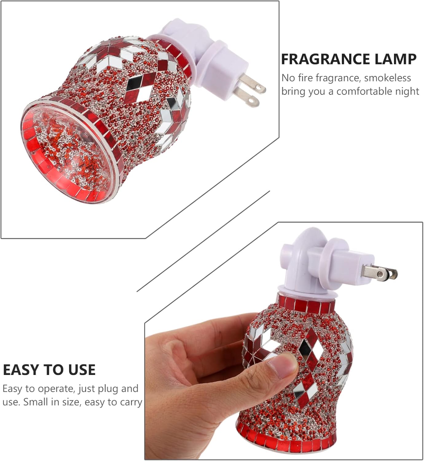 1pc Elegant Candle Holder Fragrance Lamp Essential Oil Diffuser