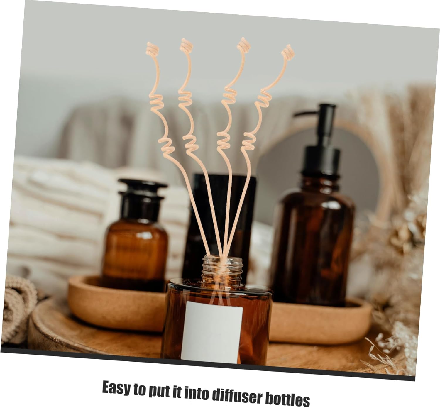 Alipis 20Pcs Rattan Diffuser Sticks for Essential Oils