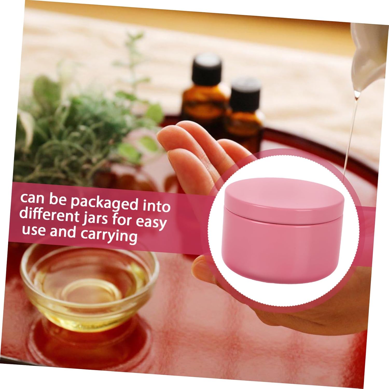 8pcs Sealed Jars with Lids for Scented Oil Storage and Organization