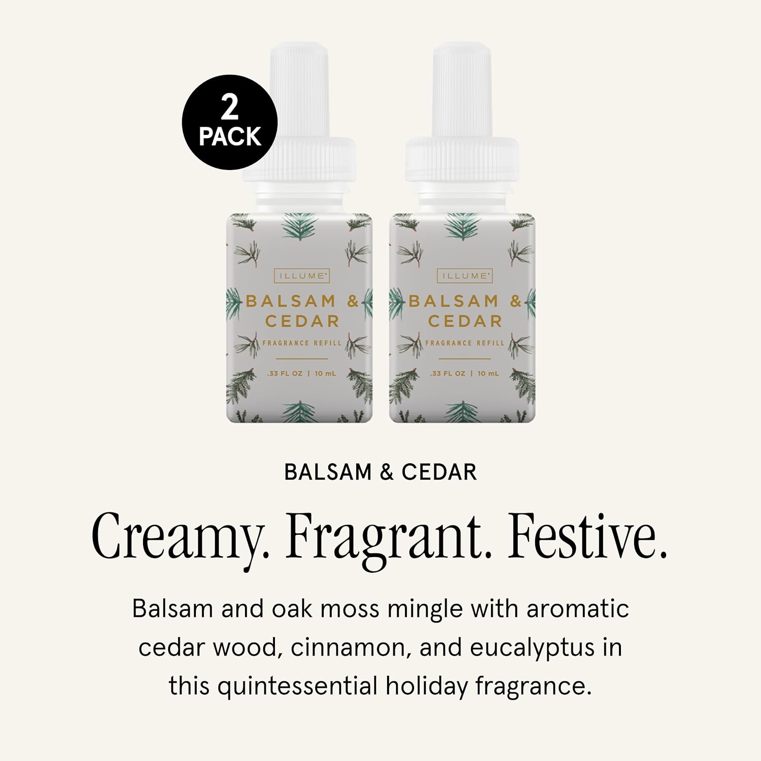 Pura ILLUME Home Scent Refill 2 Pack Balsam Cedar