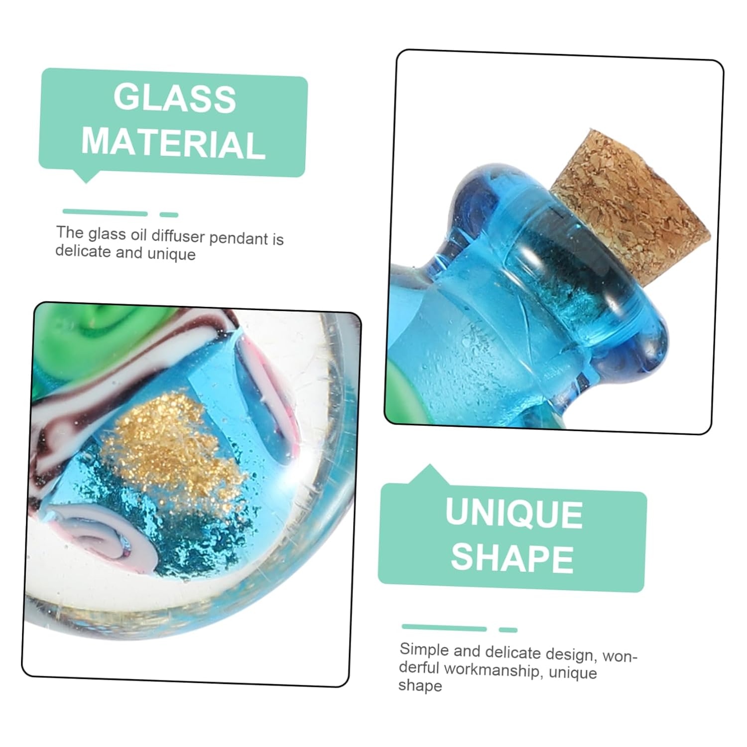 Mikinona Essential Oil Diffuser Pendant for DIY Necklace and Bracelet