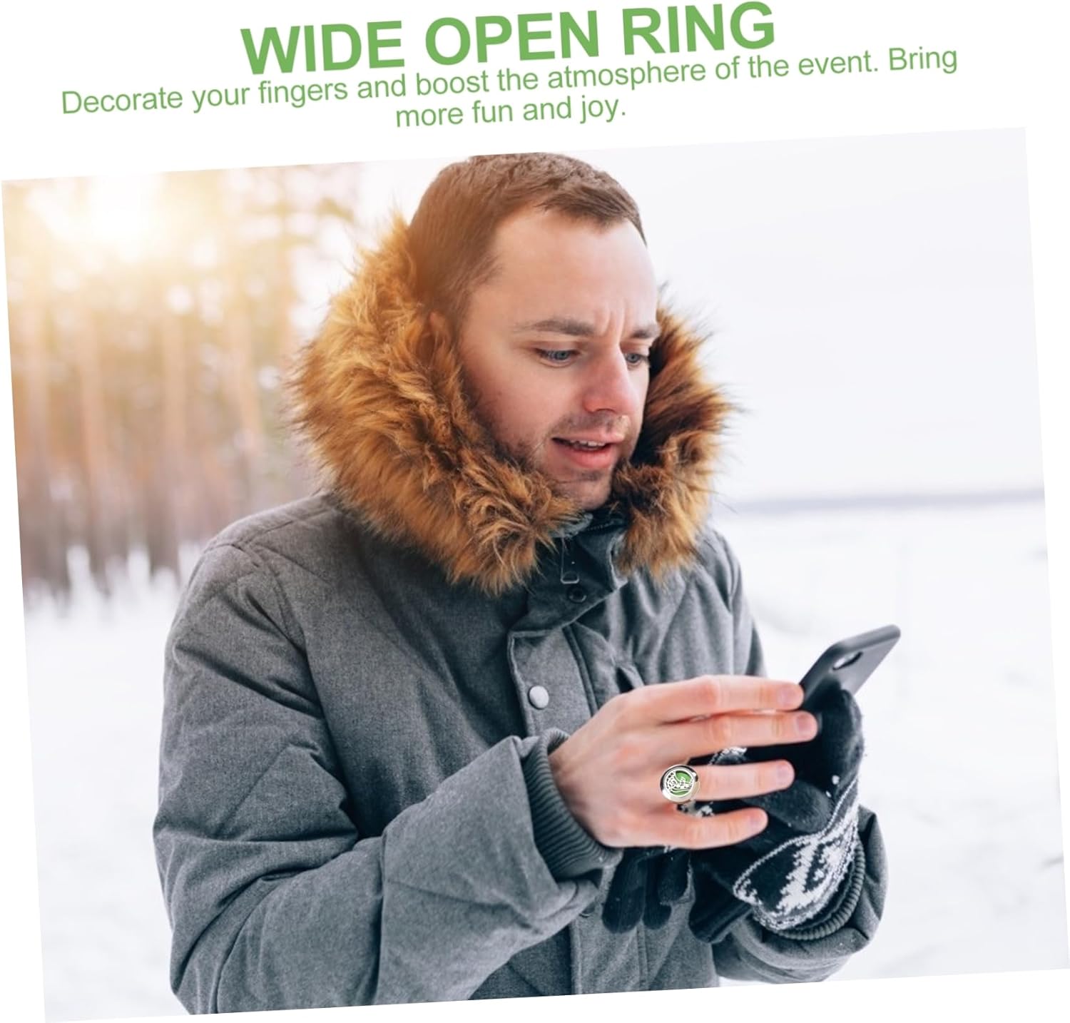 BESPORTBLE Adjustable Open Ring Essential Oil Diffuser