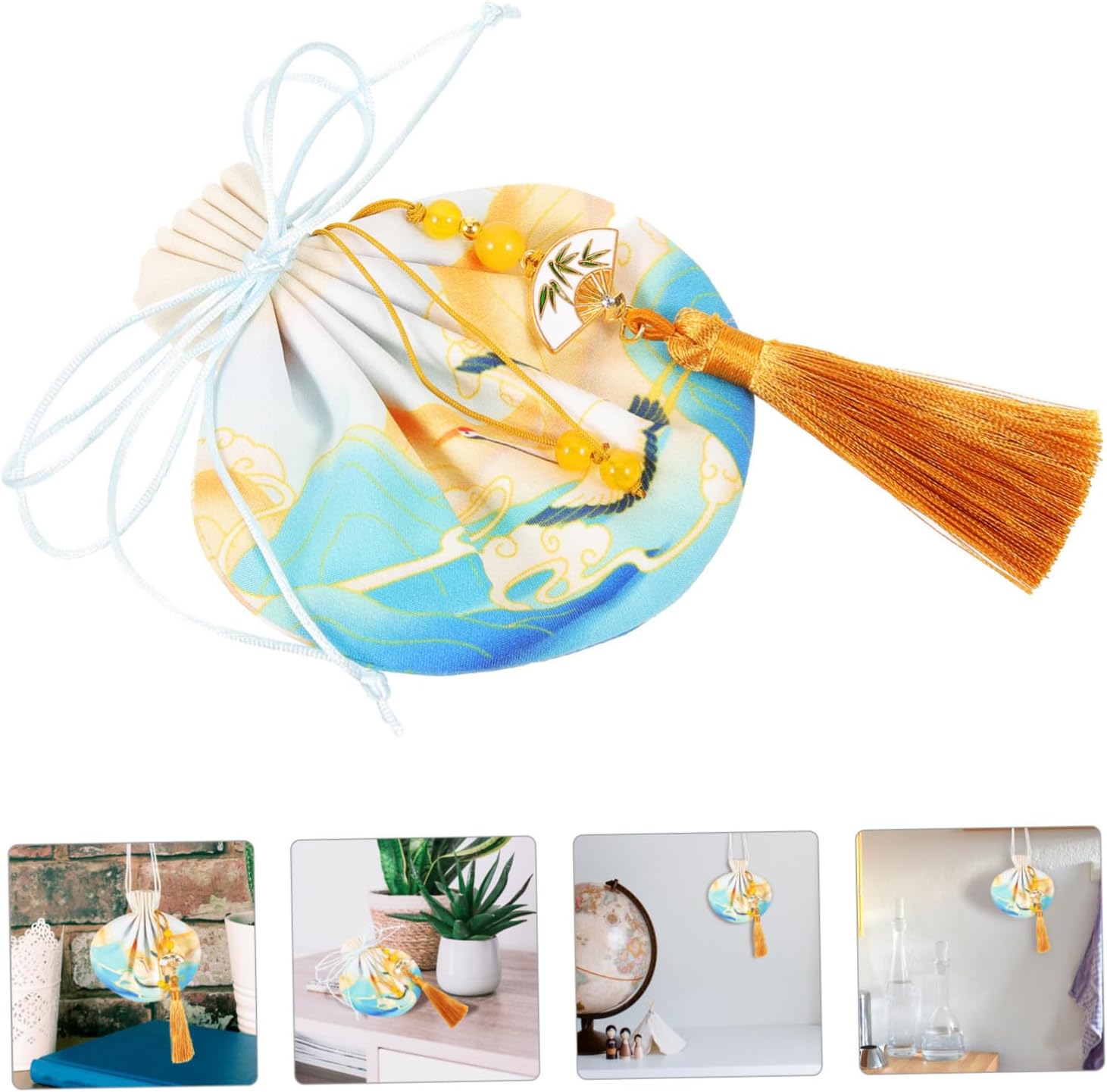 Lavender Scent Pouches with Drawstring Closure for Home and Festivals