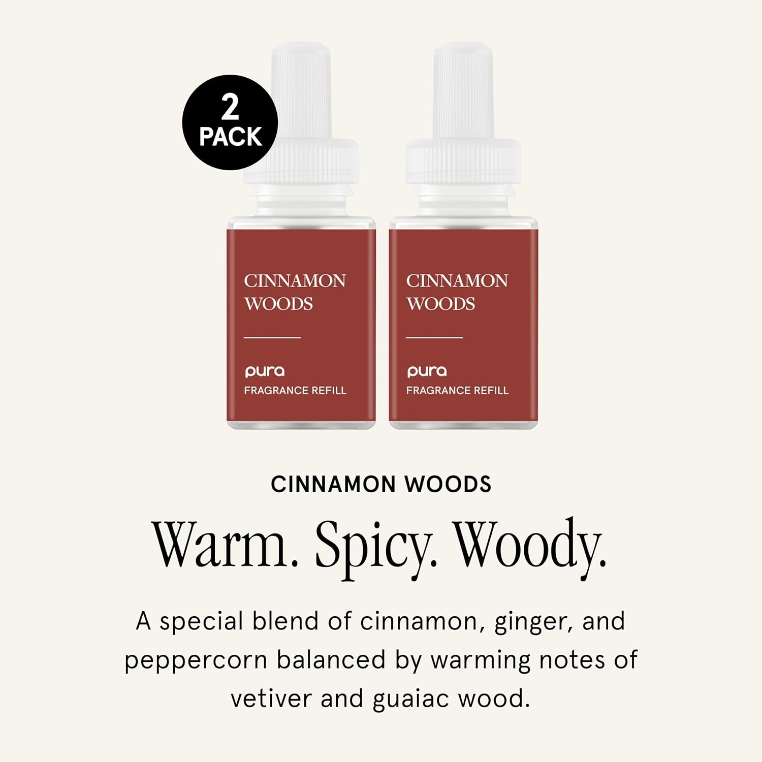 Pura Smart Home Air Diffuser - Cinnamon Woods 2 Pack