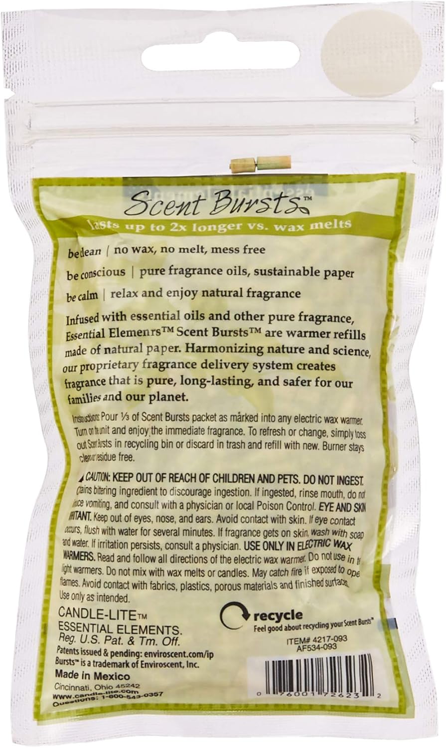 Essential Elements by Candle-Lite 4217093 Lemongress Coriander Scent Bursts