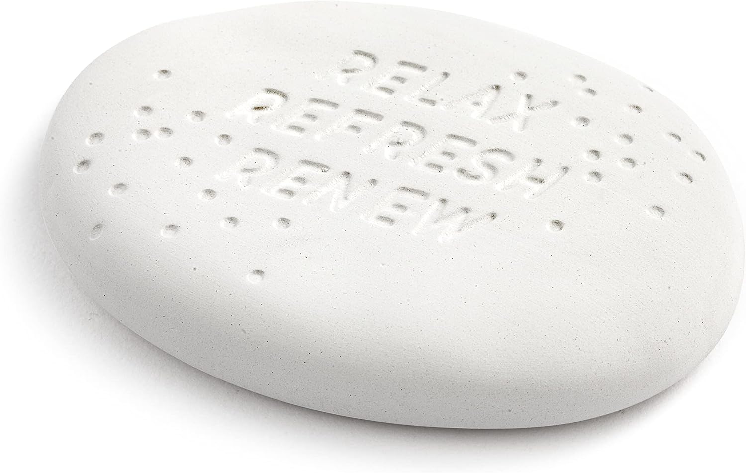 Demdaco Relax Refresh Renew White Aroma Diffuser Stone