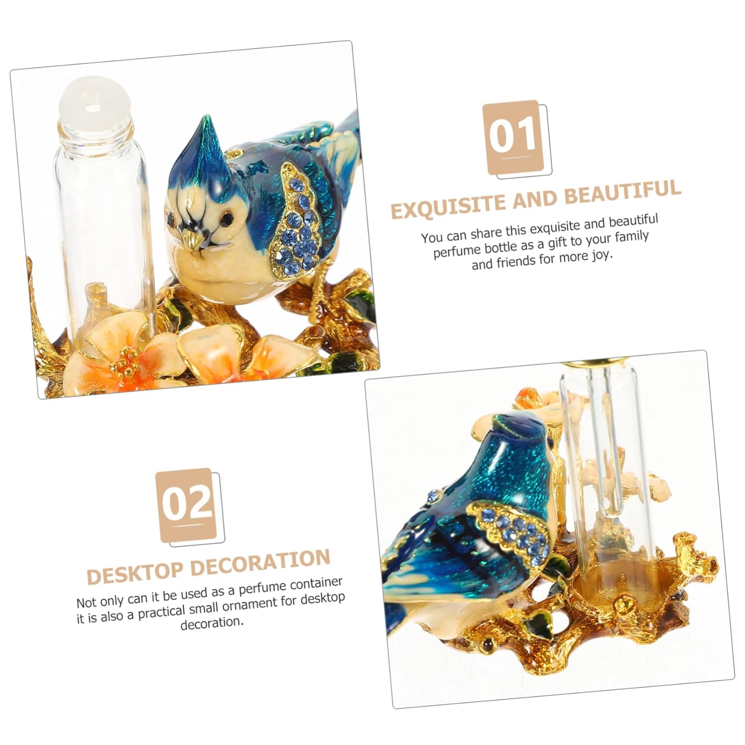 Creative Butterfly Perfume Bottle Essential Oil Decorative Storage