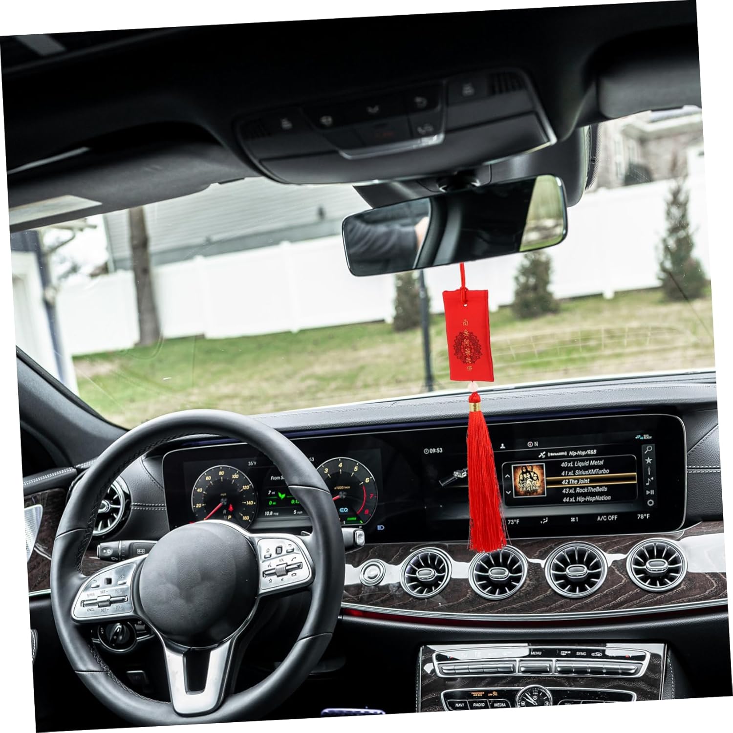 Chinese Style Red Auto Pendant Sachet with Tassel
