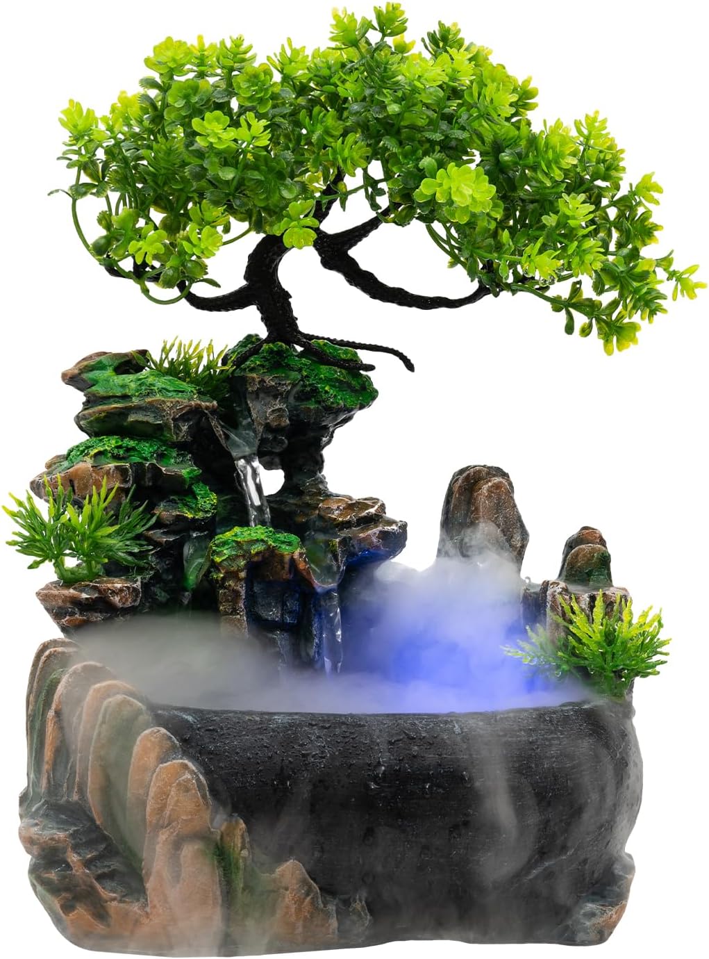 Atomizing Rockery Water Fountain with LED Lights
