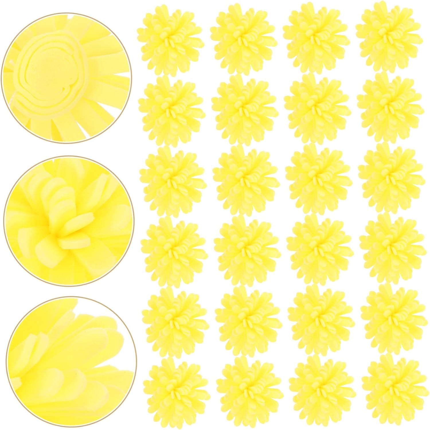 100pcs Simulated Chrysanthemum Essential Oil Diffusers for Home Office and Car