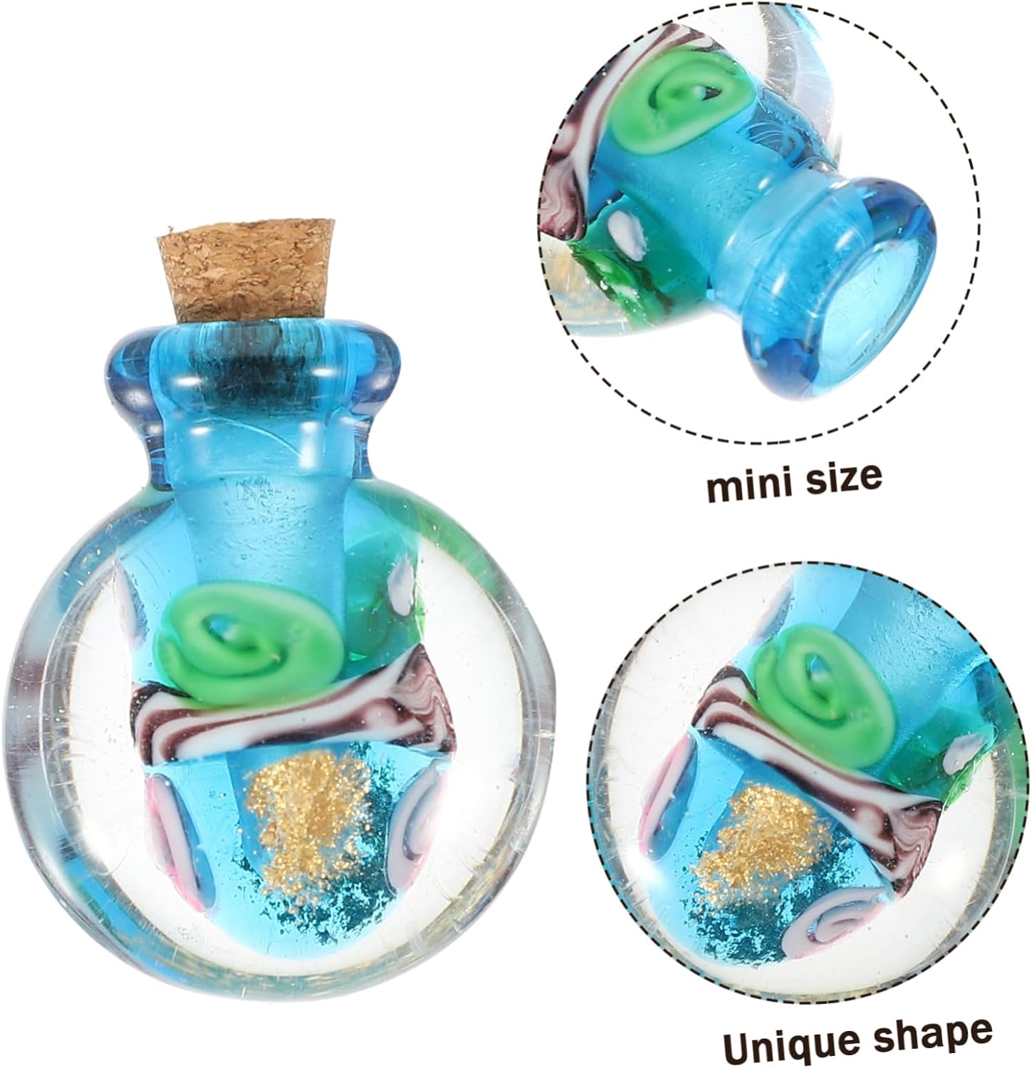 PartyKindom Glass Perfume Diffuser Bottle Necklace