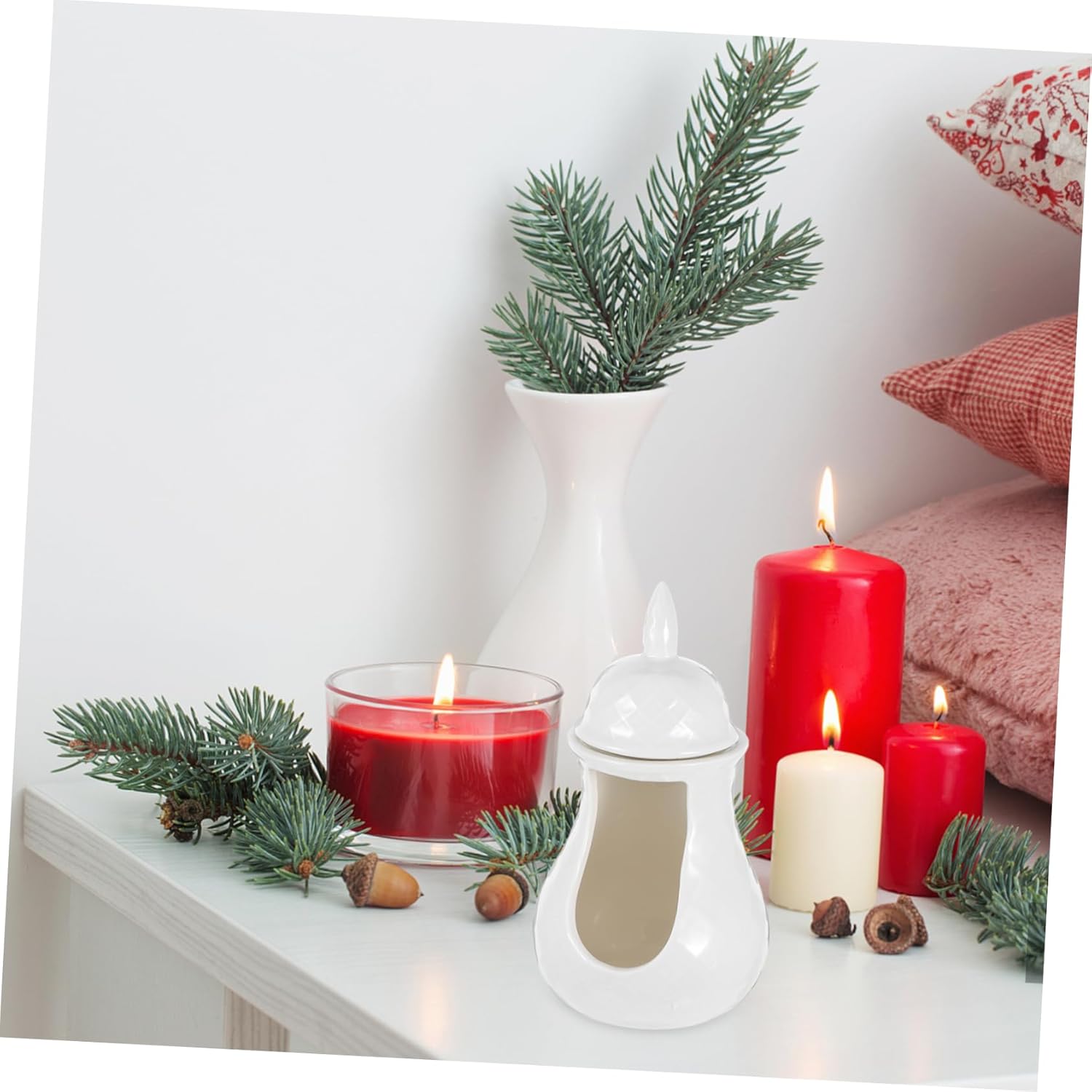 PRETYZOOM Ceramic Candle Holder Oil Warmer