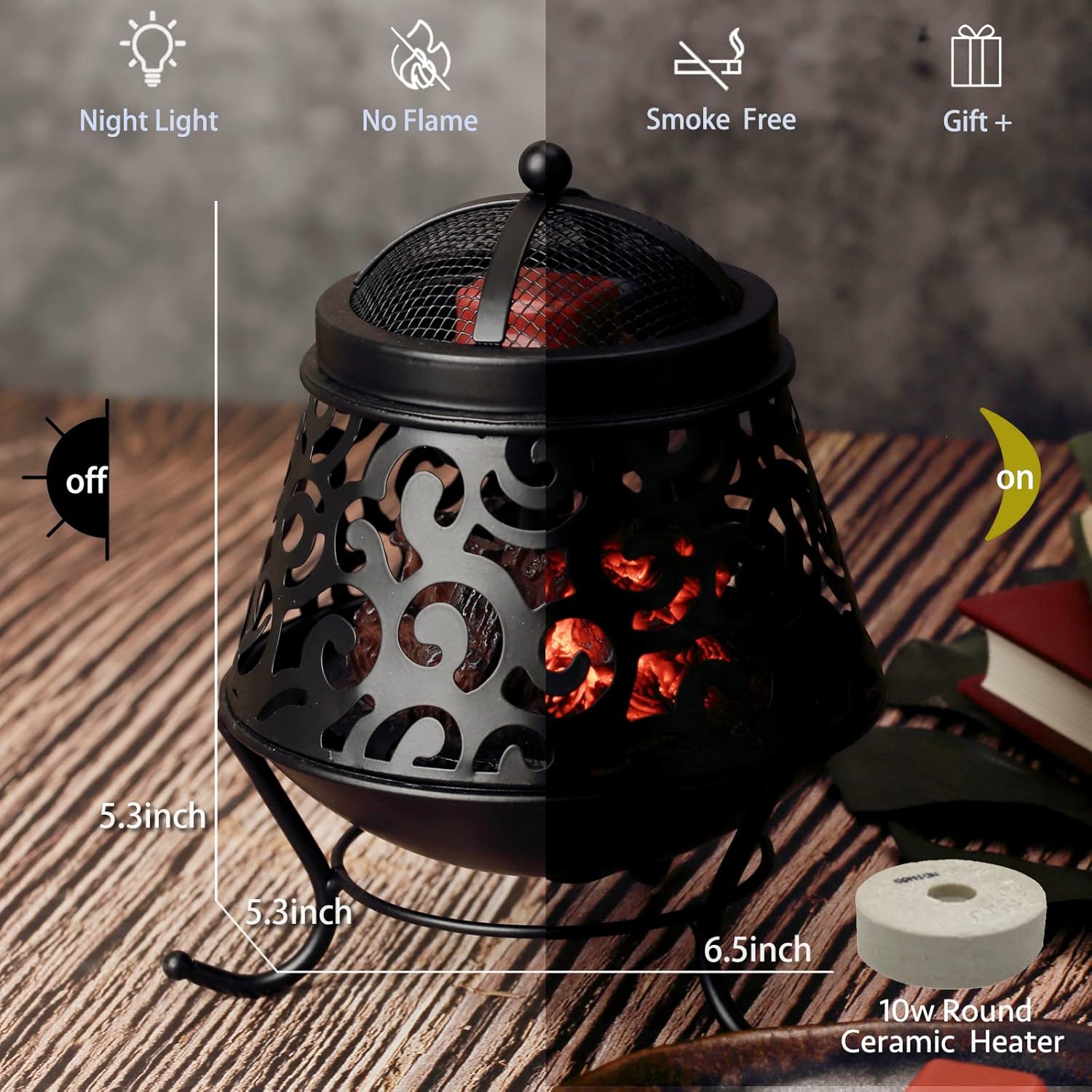 NAFANG Fire Pit Wax Melt Warmer Electric