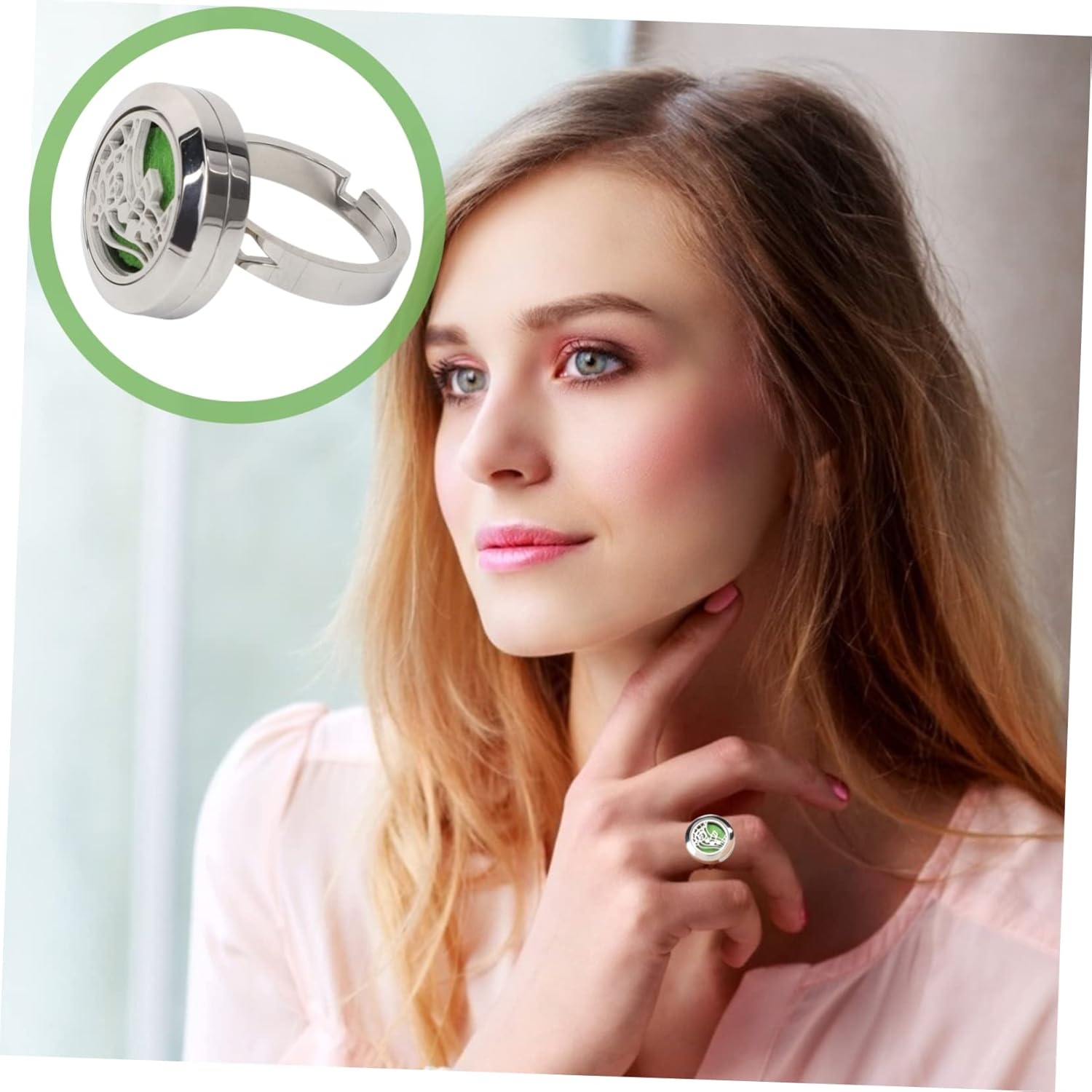BESPORTBLE Adjustable Open Ring Essential Oil Diffuser