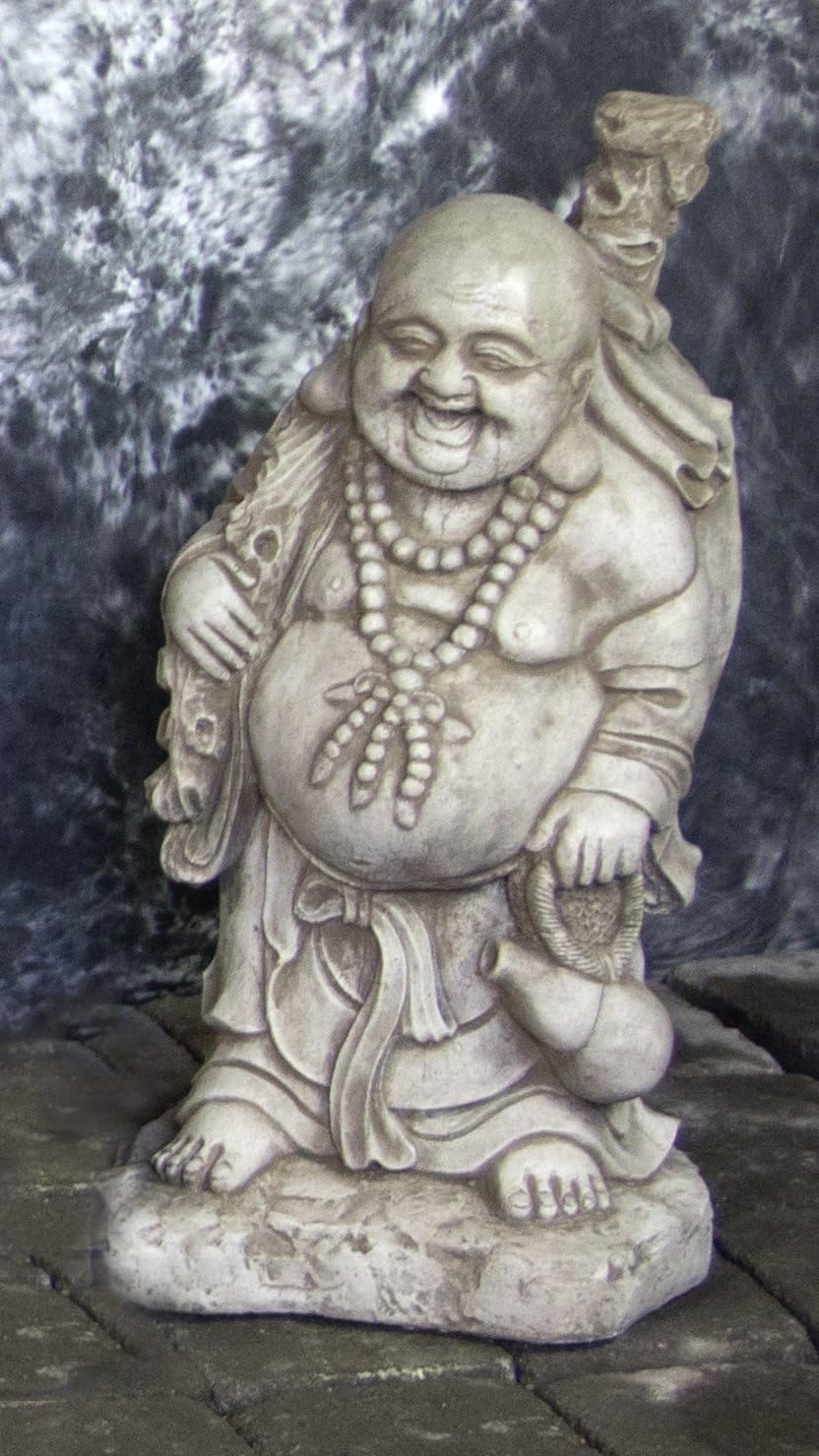 Rustic Twist Fountain Sphere with Pagoda Foo Dog Pair 1