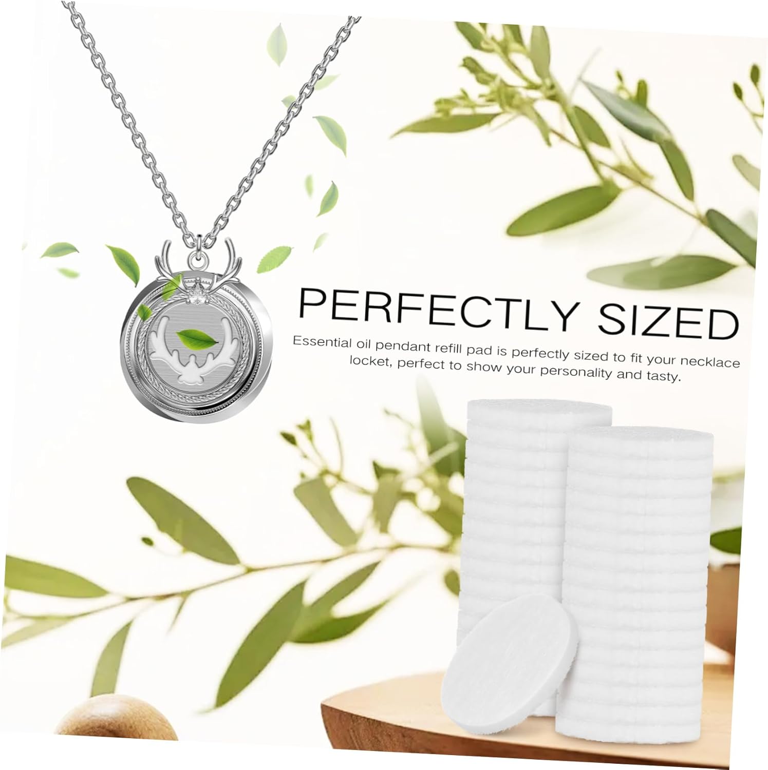 Zerodeko 100pcs Essential Oil Pads for Diffusers and Necklaces