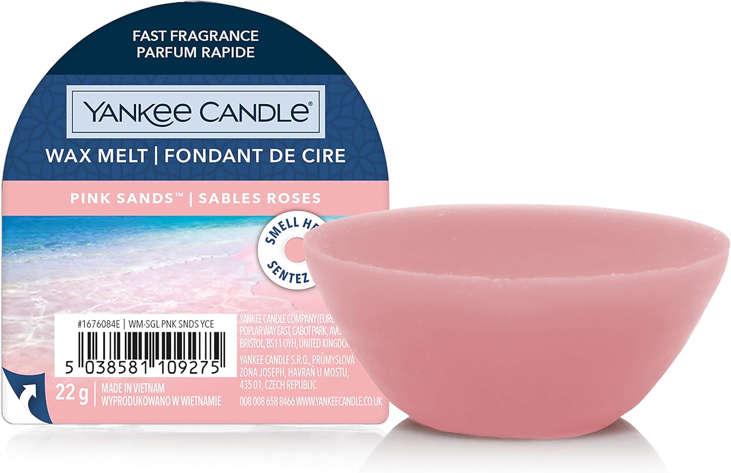Yankee Candle Pink Sands Wax Melts 8 Hour Fragrance