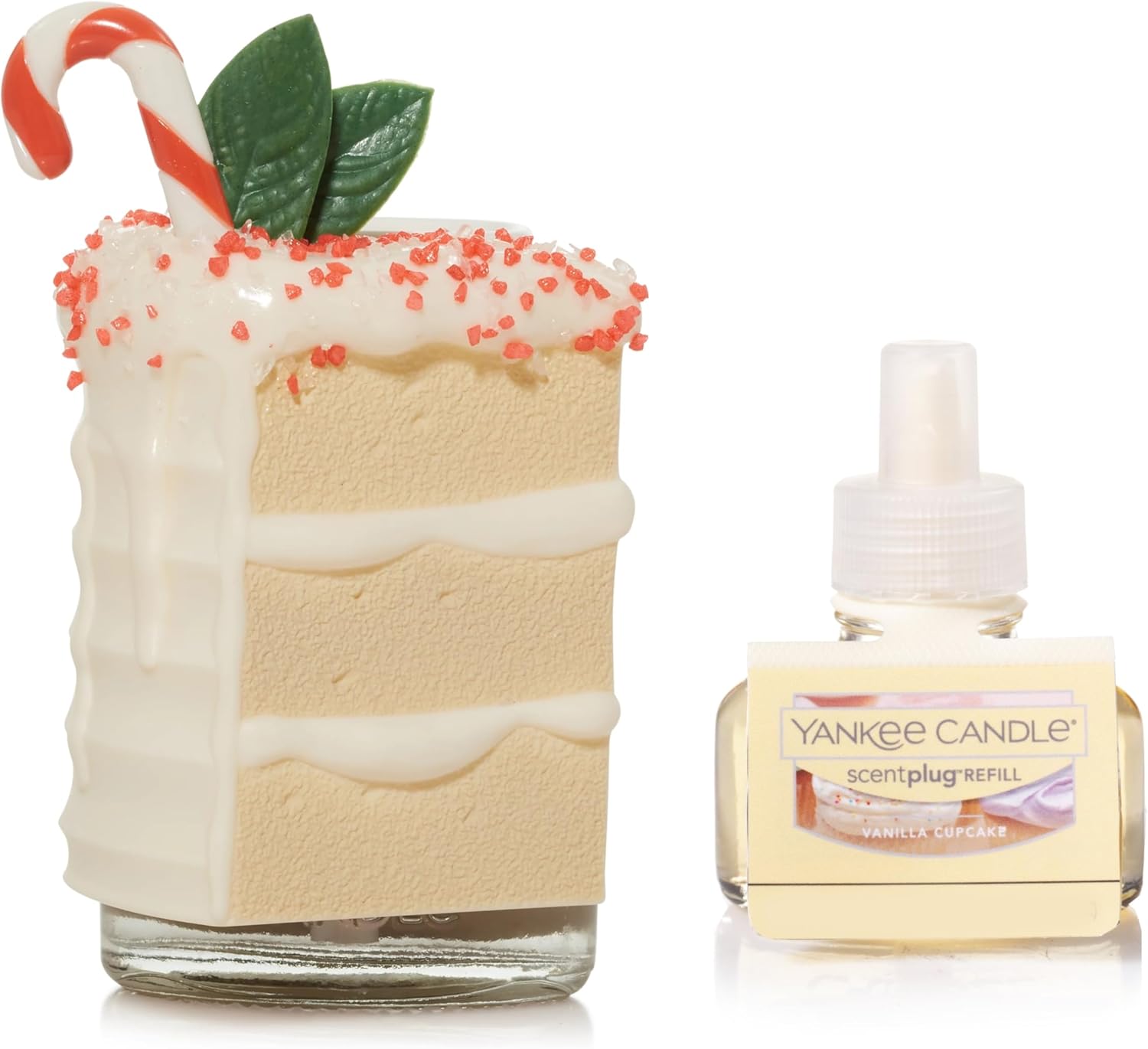 Yankee Candle Holiday Cake Scent Plug Diffuser with Light 2-pc Set