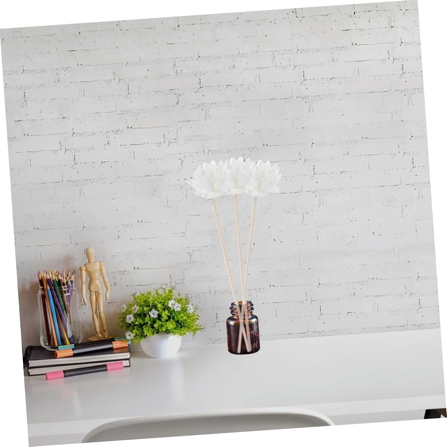 Operitacx 6pcs Aromatherapy Diffuser Sticks with Decorative Design
