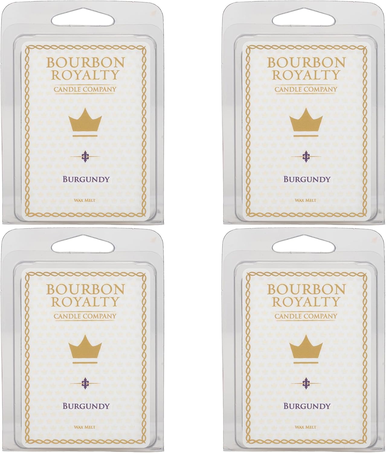 Bourbon Royalty Luxuriously Scented Wax Melt Cubes 4 Pack