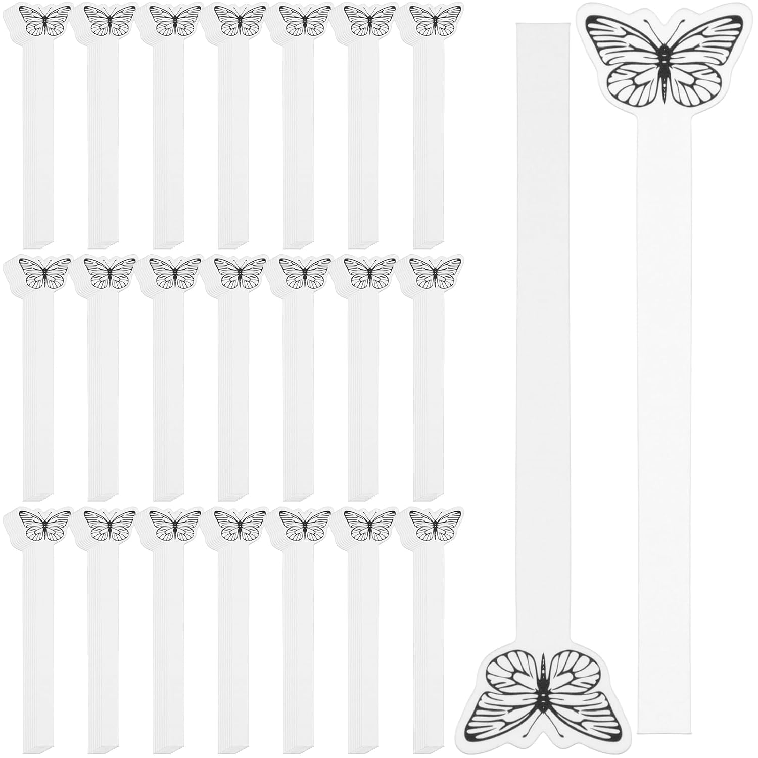 1000 Pcs Butterfly Perfume Test Strips White Fragrance Blotter for Scent Sampling