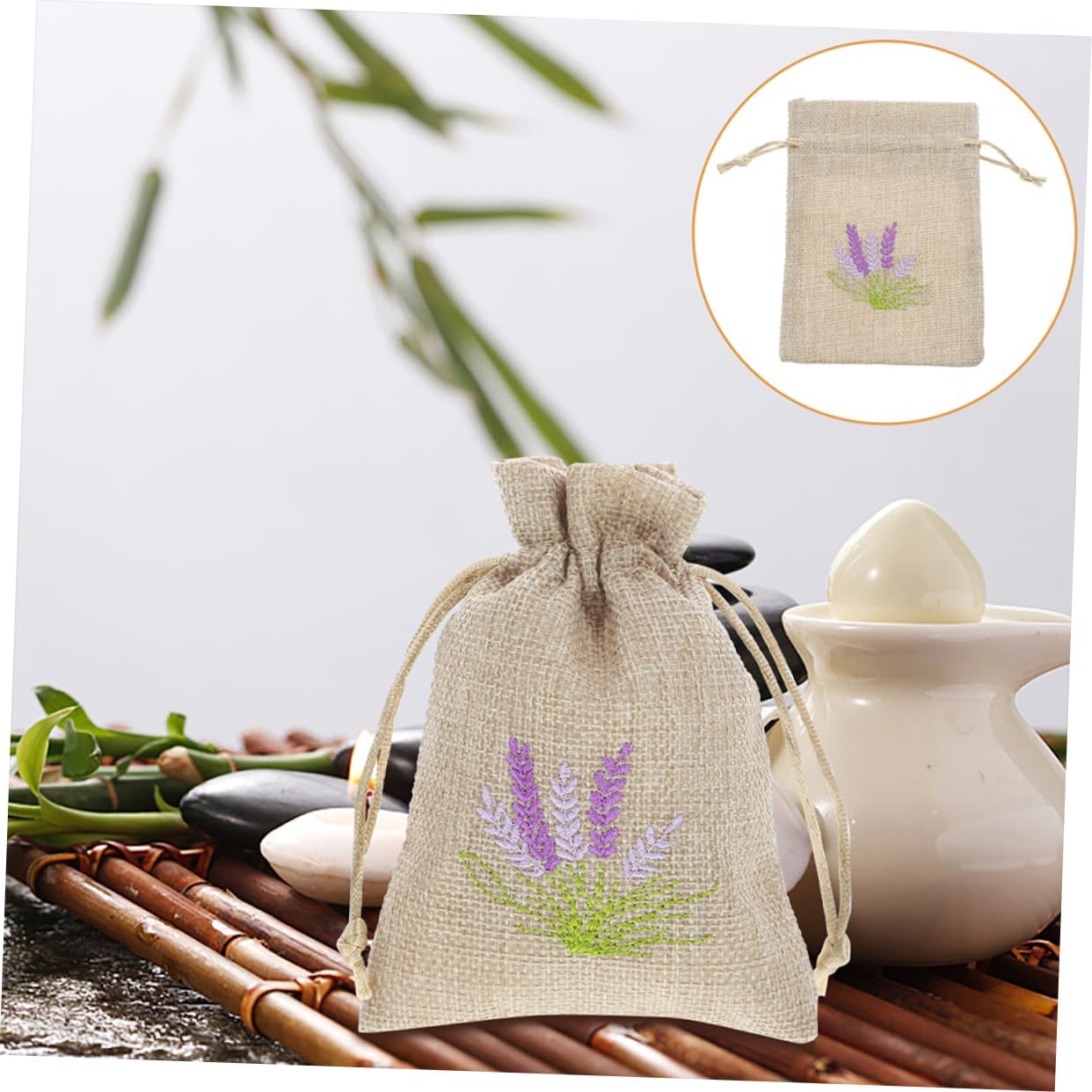 20pcs Cotton Lavender Sachet Bags for Home Decor