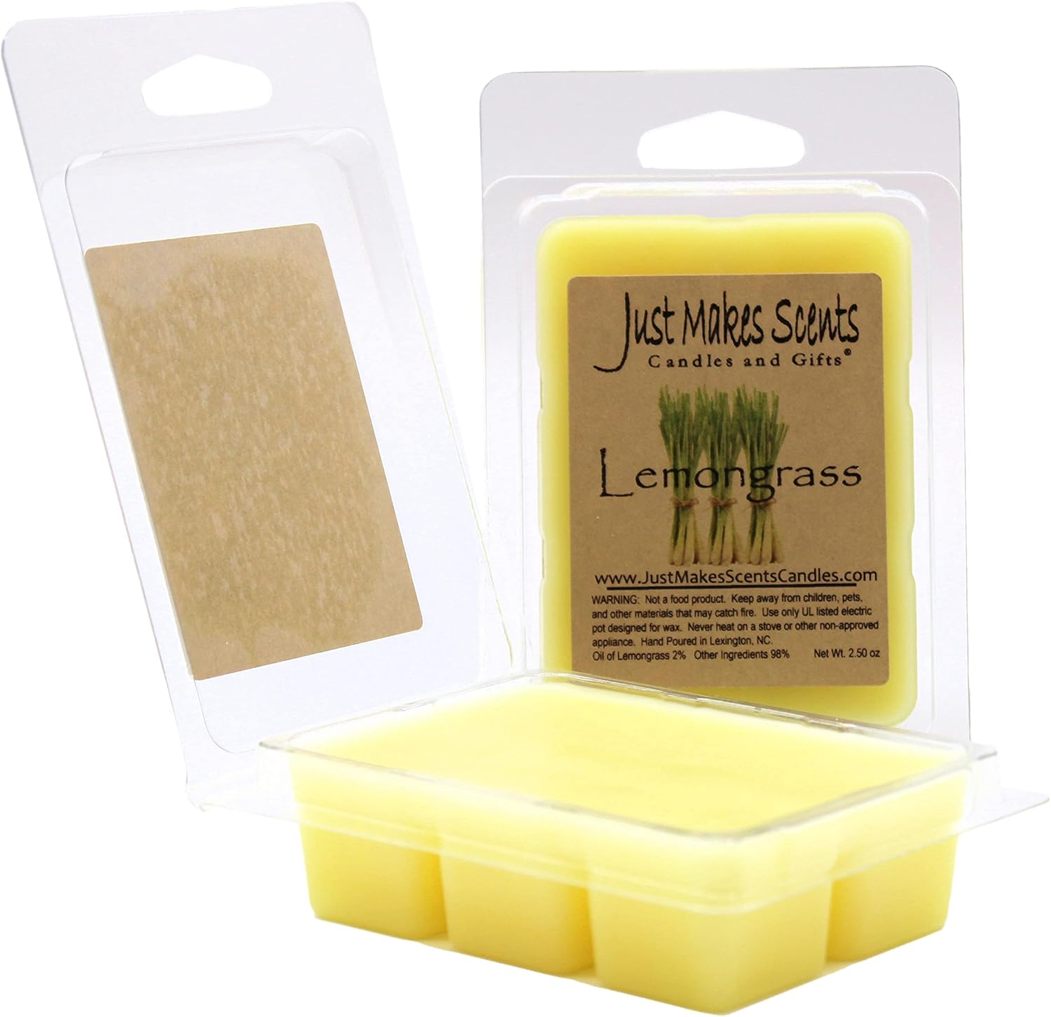 2 Pack Lemongrass Scented Soy Wax Melts