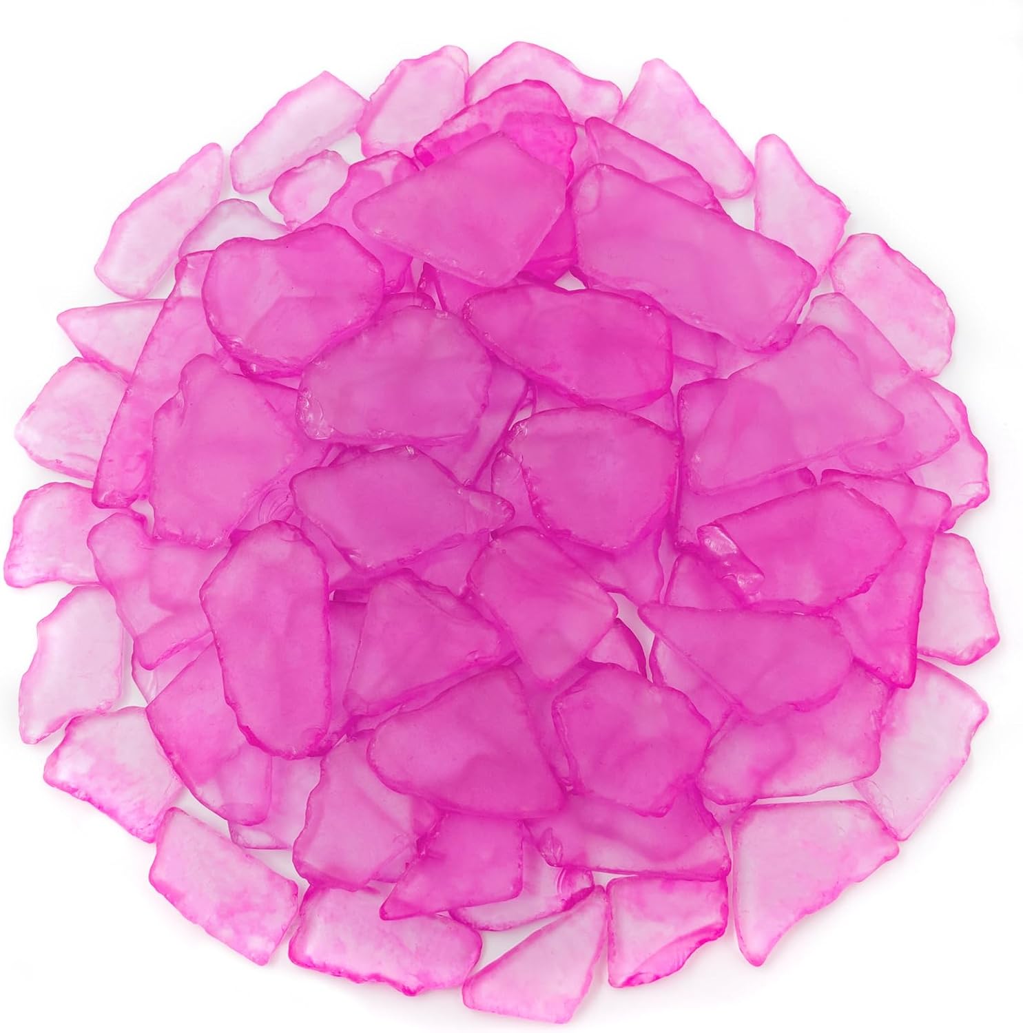 Keedolla 15 Oz Rose Red Tumbled Sea Glass Vase Filler