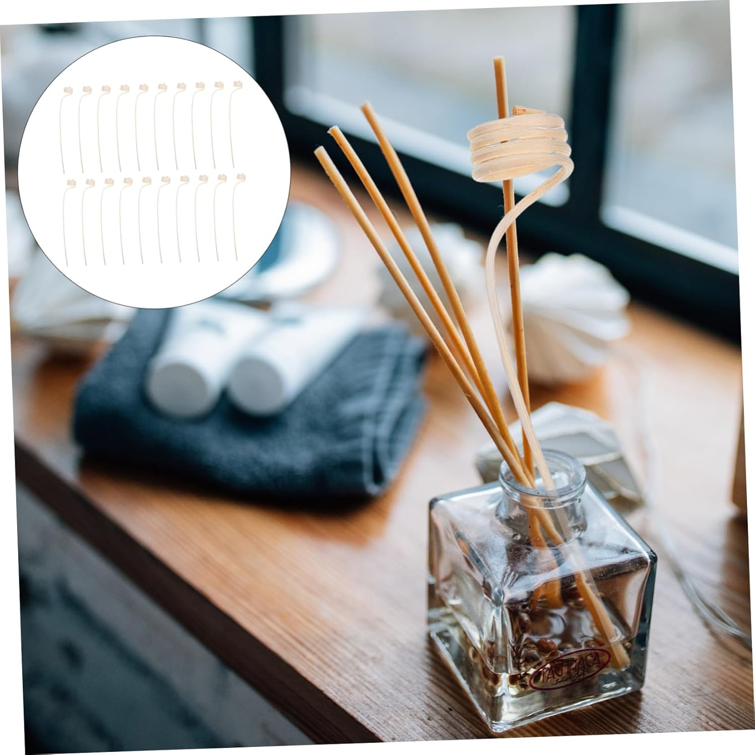 20Pcs Rattan Aroma Diffuser Sticks for Home Office and Bedroom