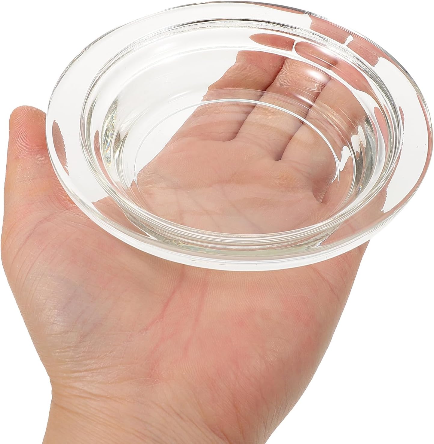 Veemoon 2pcs Glass Aromatherapy Wax Burner Dish
