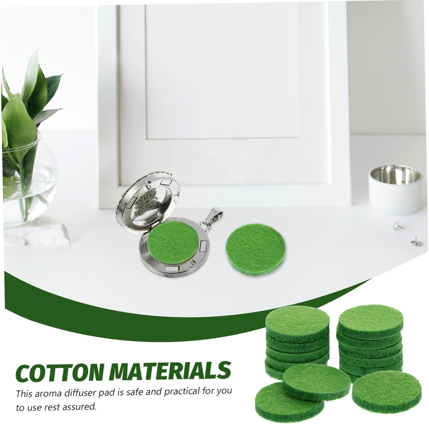 PRETYZOOM 100pcs Cotton Aromatherapy Diffuser Pads