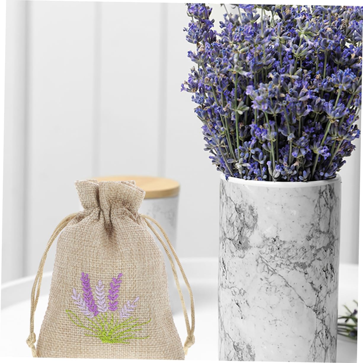 HOOTNEE 20pcs Cotton Drawstring Sachet Bags for Home Fragrance