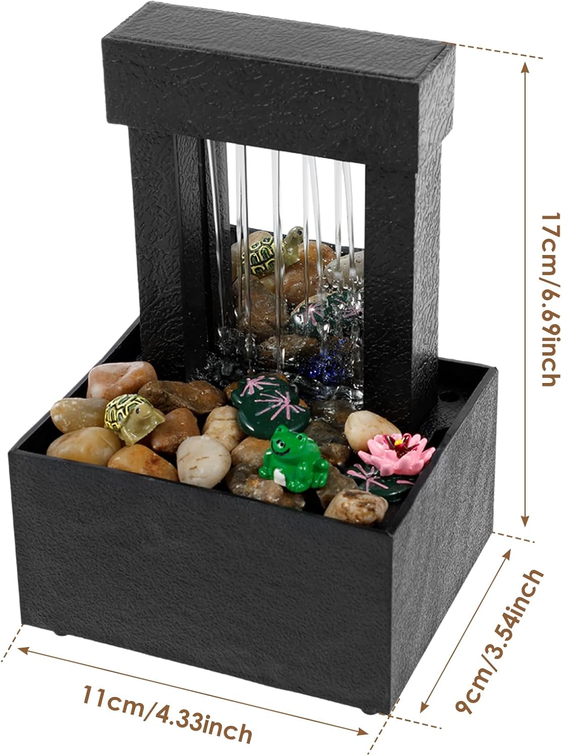 Tabletop Fountain with Light and Sound