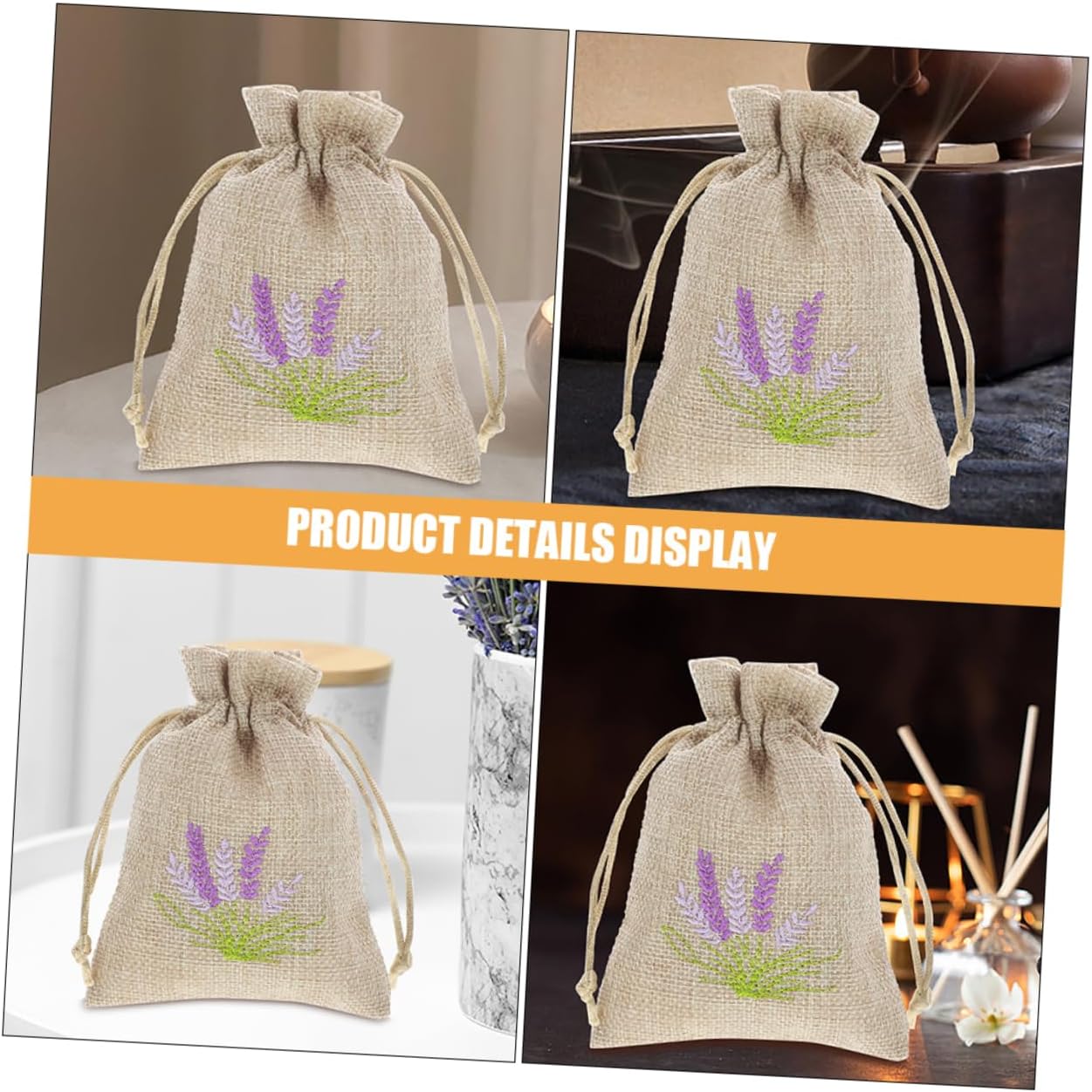 STOBAZA 20pcs Reusable Drawstring Sachet Bags for Home Fragrance