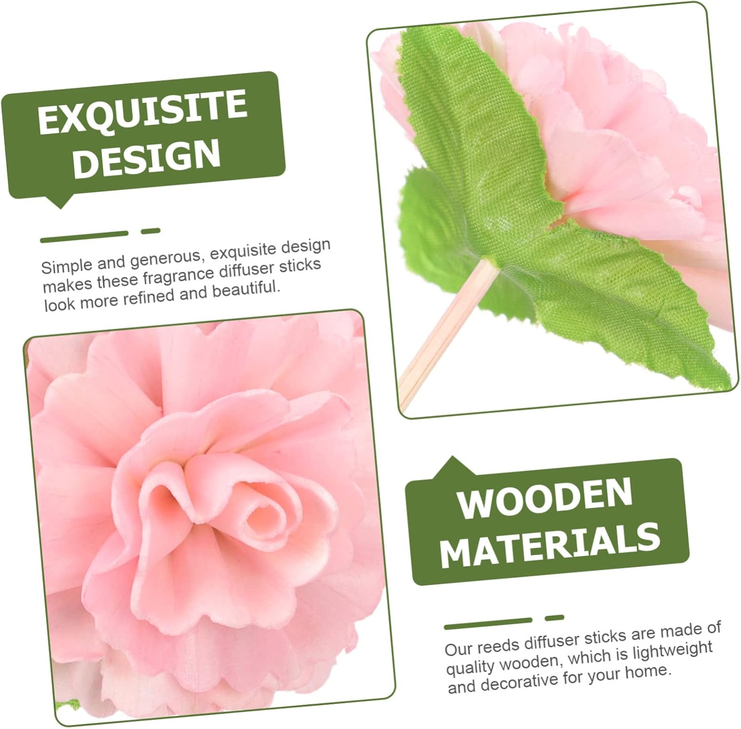GLEAVI 5pcs Wicker Diffuser Sticks for Essential Oils